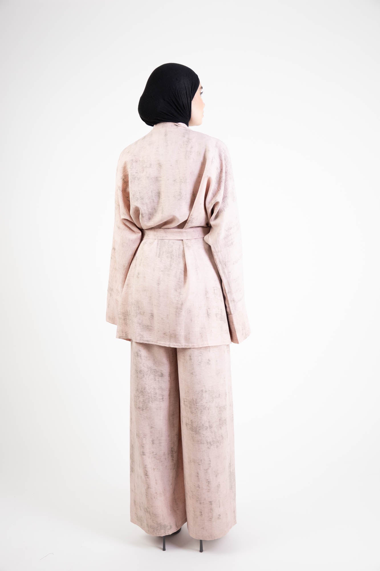 Ensemble Femme – Tunique cache-cœur à nouer & pantalon fluide