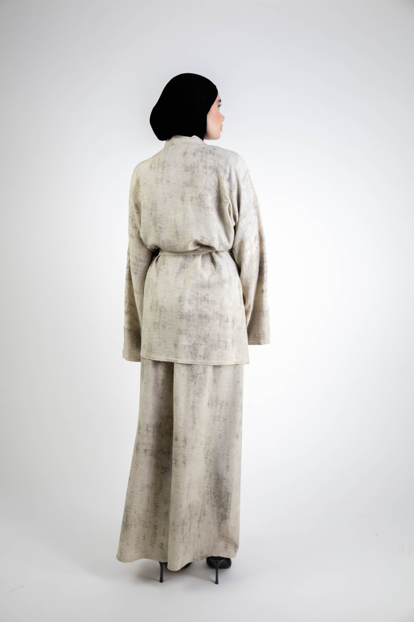 Ensemble Femme – Tunique cache-cœur à nouer & pantalon fluide