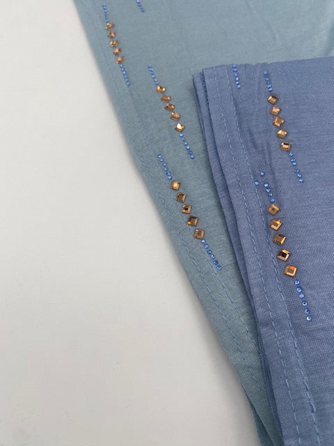 Hijab jersey à strass