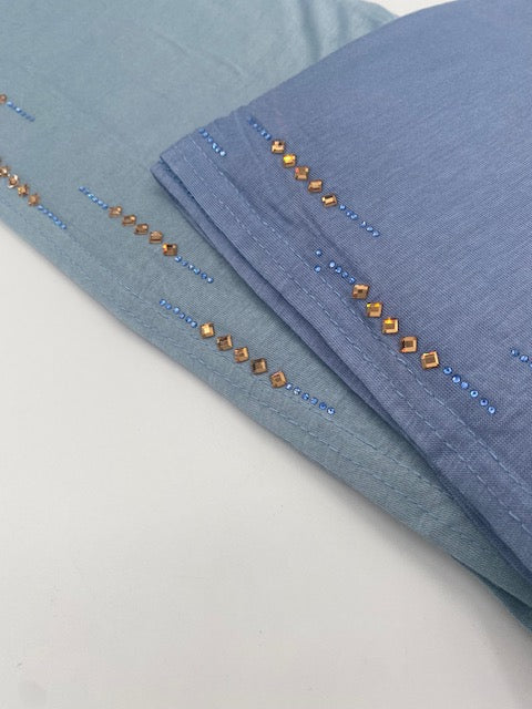 Hijab jersey à strass