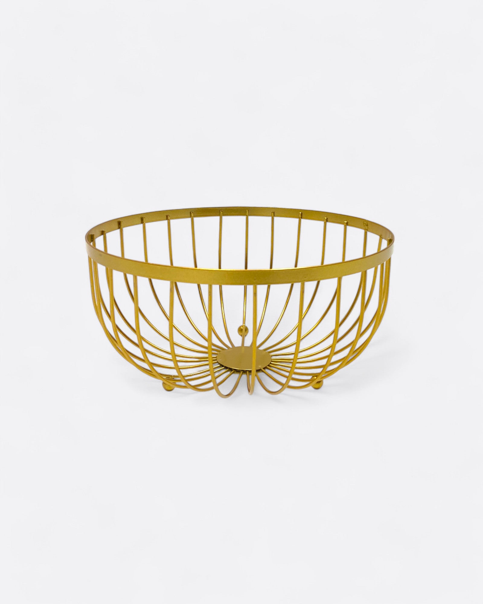 Corbeille à Fruits métal doré