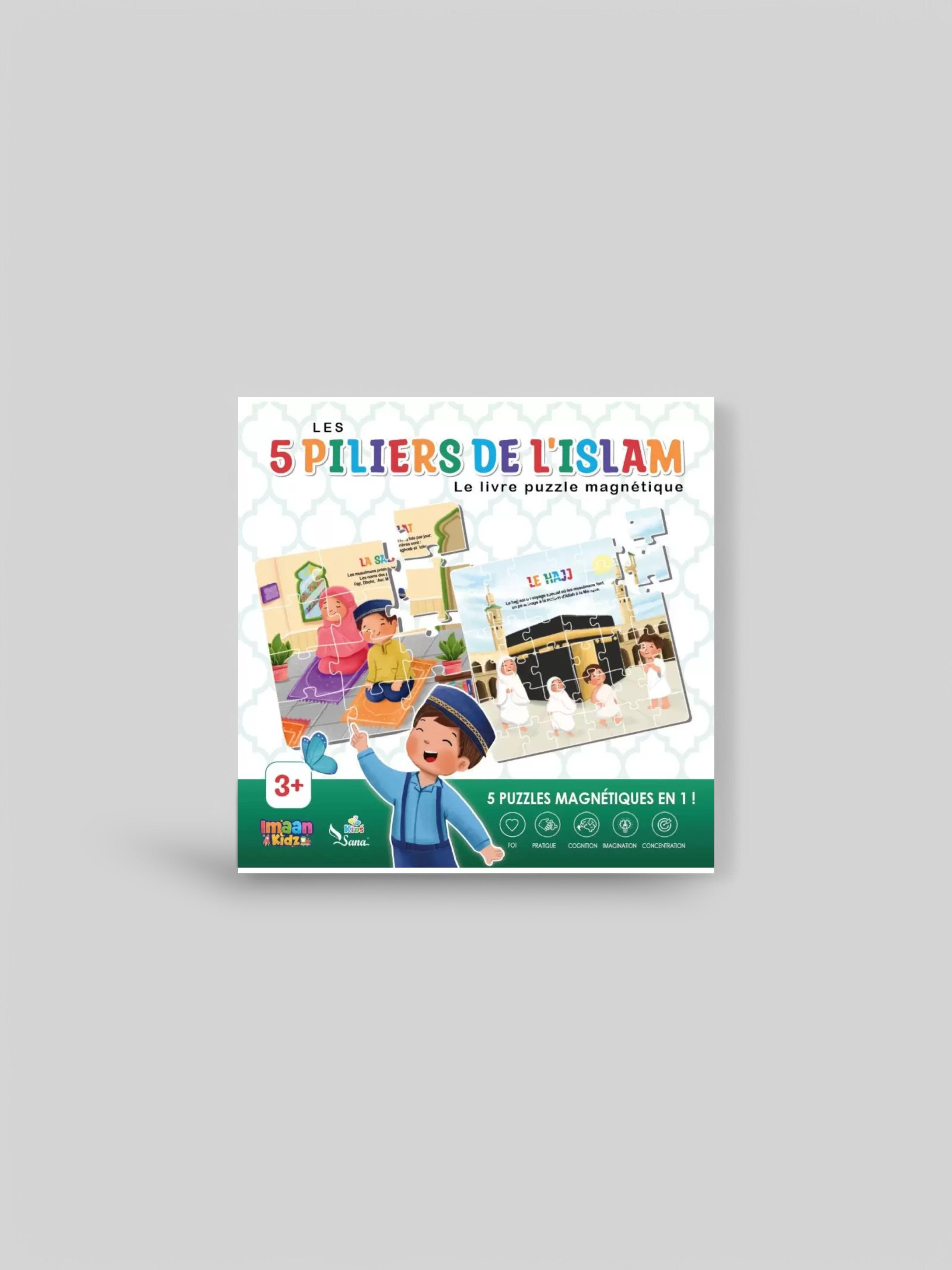 Livre Puzzle Magnétique : Les 5 Piliers de l'Islam - Editions Sana Kids & Imaan Kids
