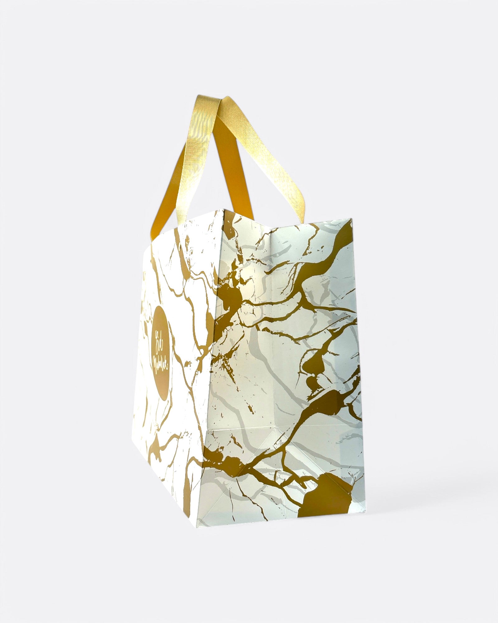 Sac cadeau - Eid Mubarak - Marbré Blanc