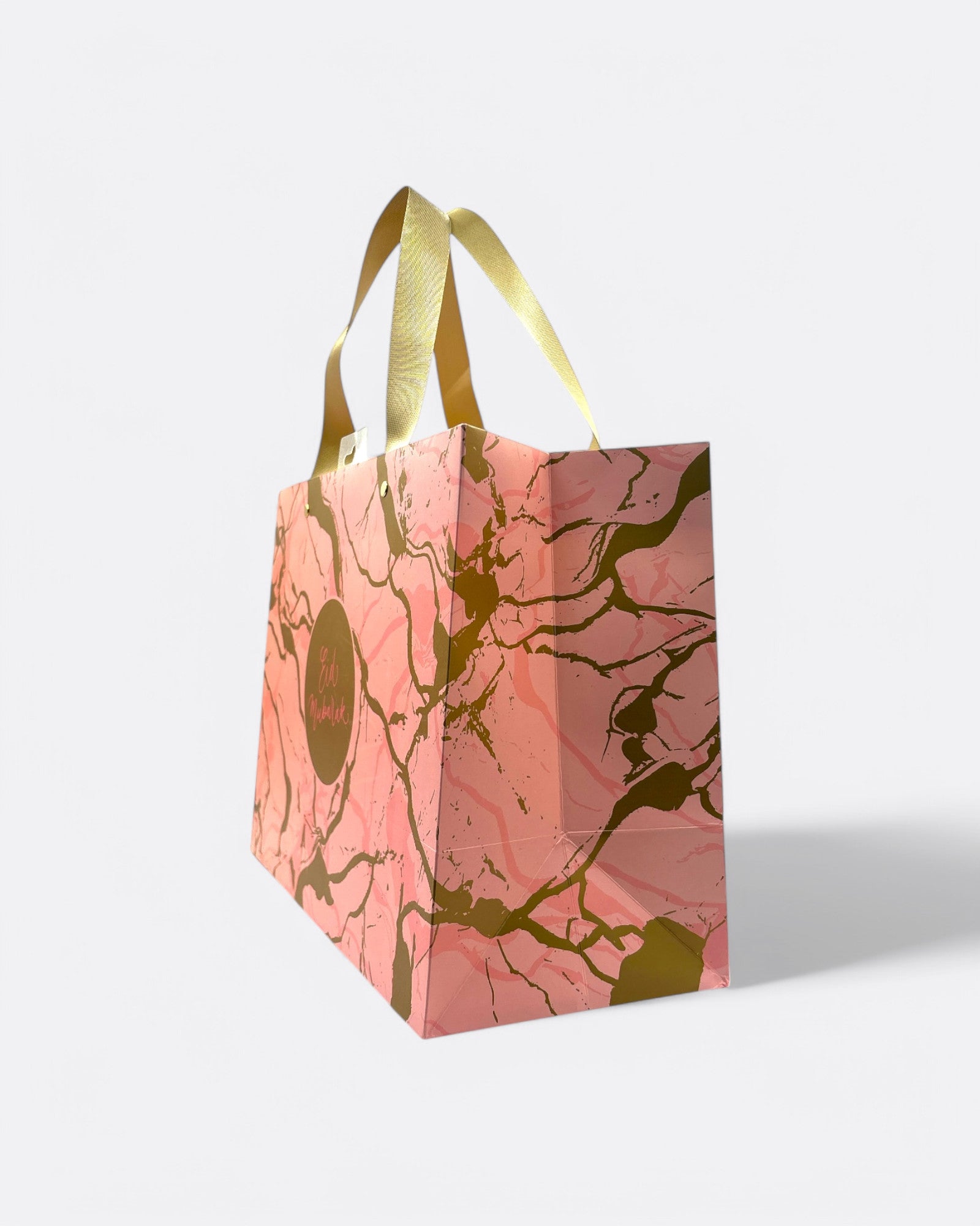 Sac cadeau - Eid Mubarak - Marbré Rose