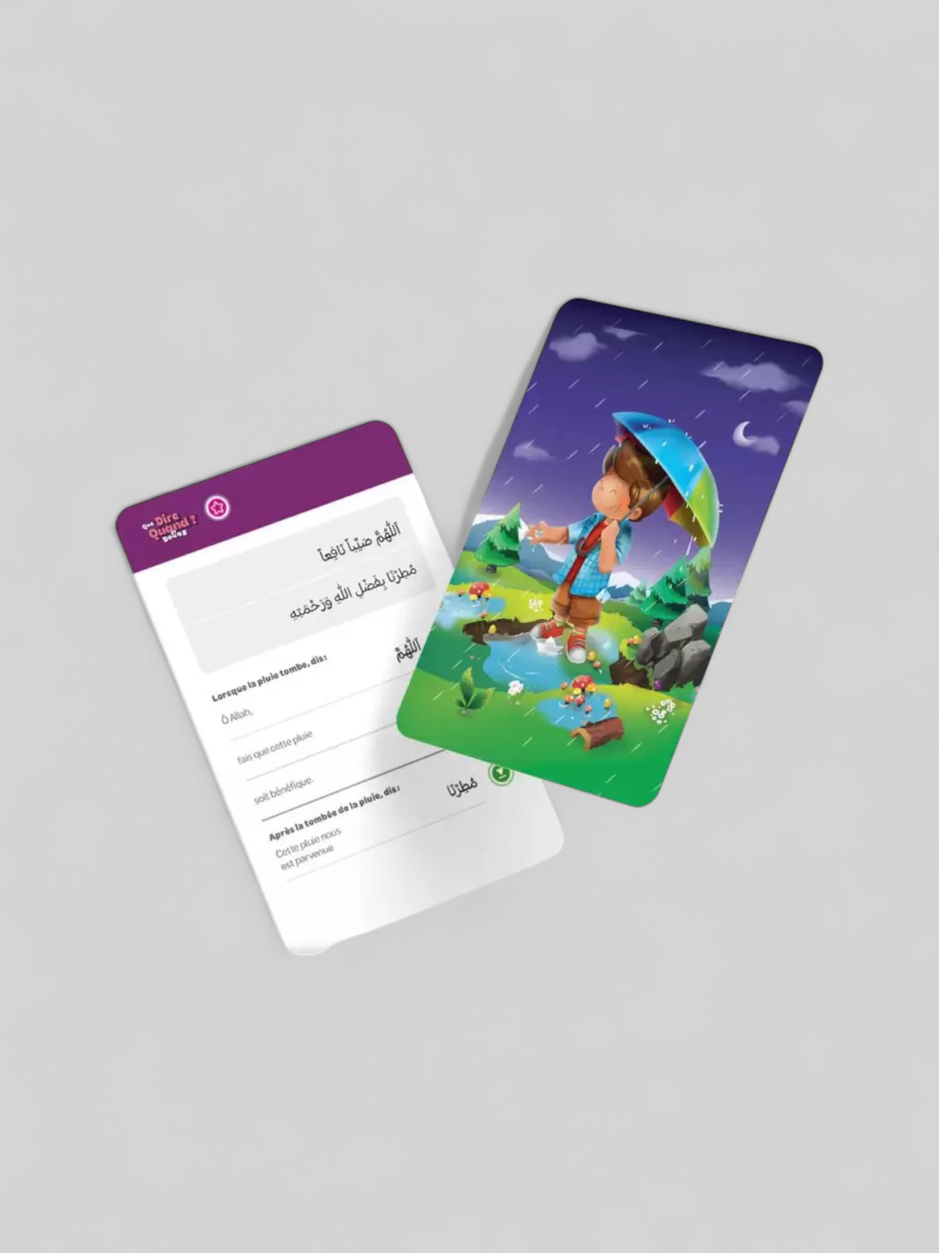 Jeu Coffret : Que Dire Quand..? | 27 Cartes d'Invocations  (Ar, Fr & Phonétique) - Fabricant Learning Roots