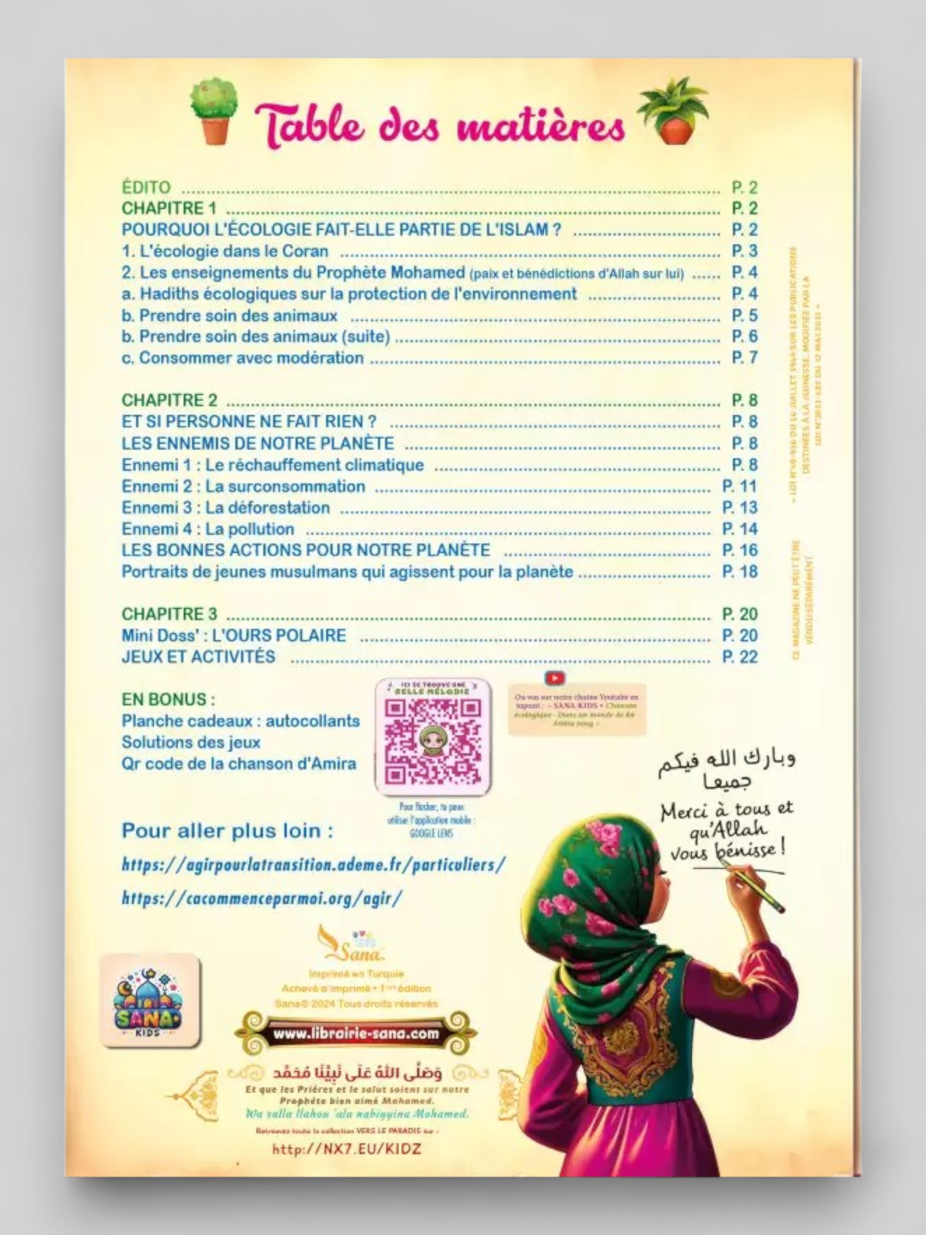 Les Aventures des Héros Muslims | Tome 1 : L'écologie au Cœur du Coran et de la Sounna - Edition Sana