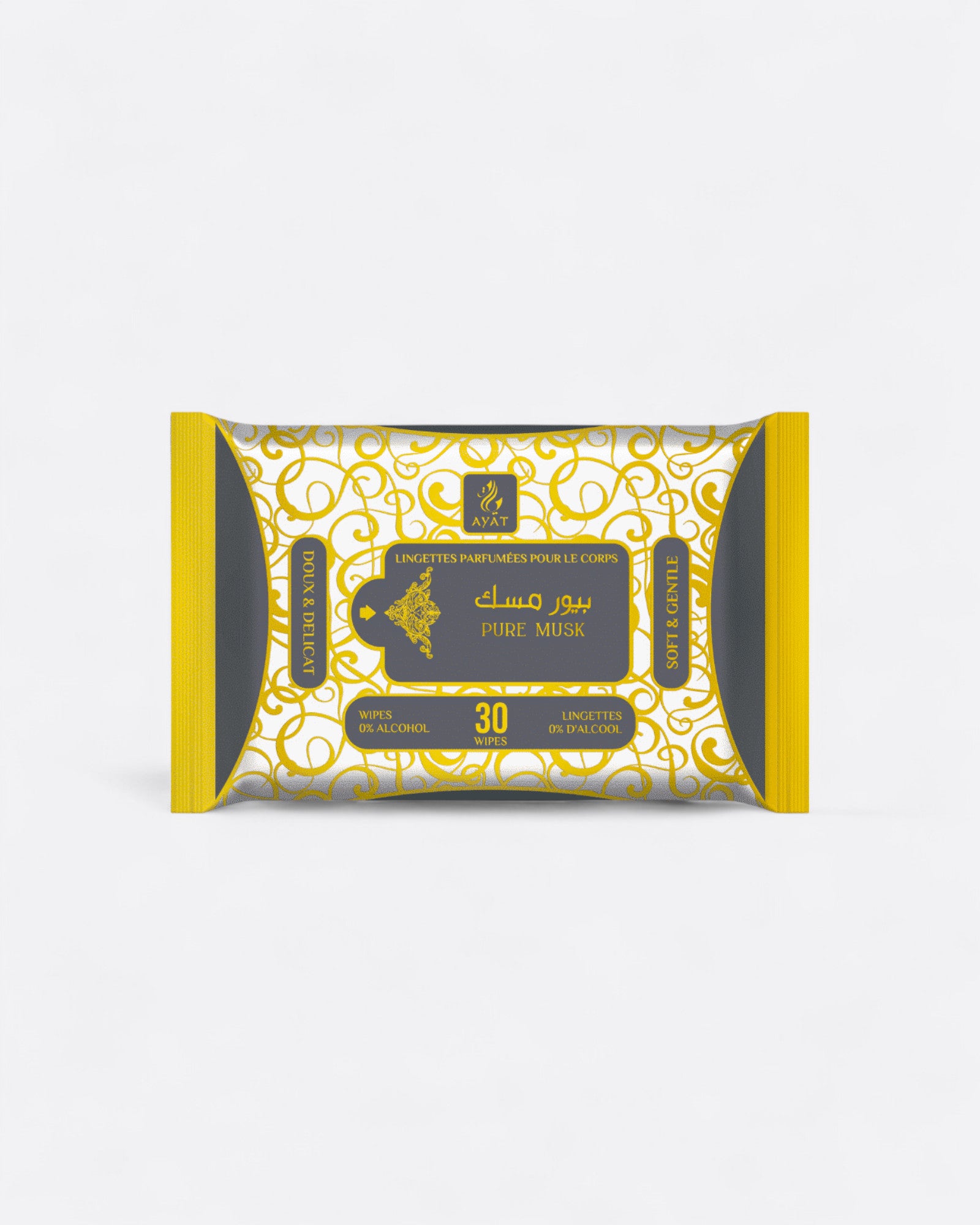 30 Lingettes sans alcool - Pure musk | Ayat