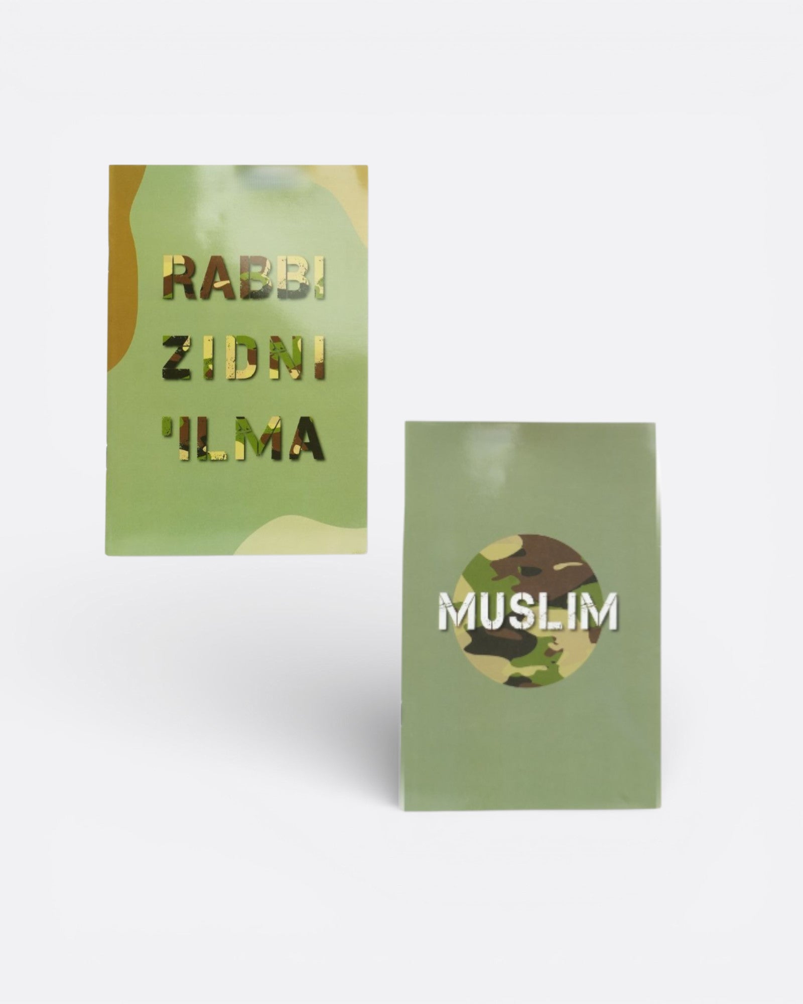 Lot de 2 Carnets de Note | A5 - 64 Pages : Vert militaire - Edition Hadieth Benelux