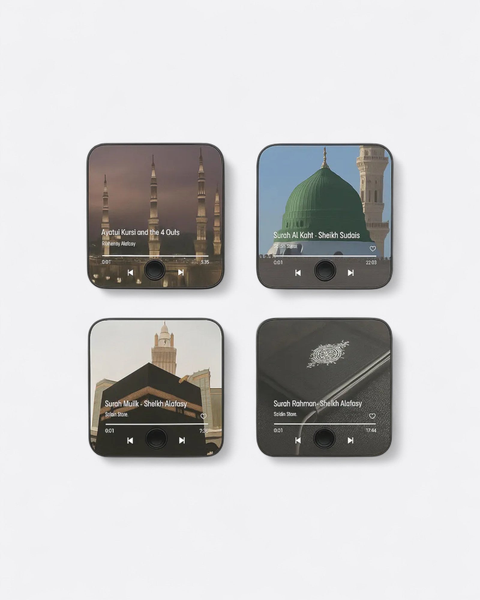 Magnets Coran audio - Aimants pour frigo qui récite le Coran