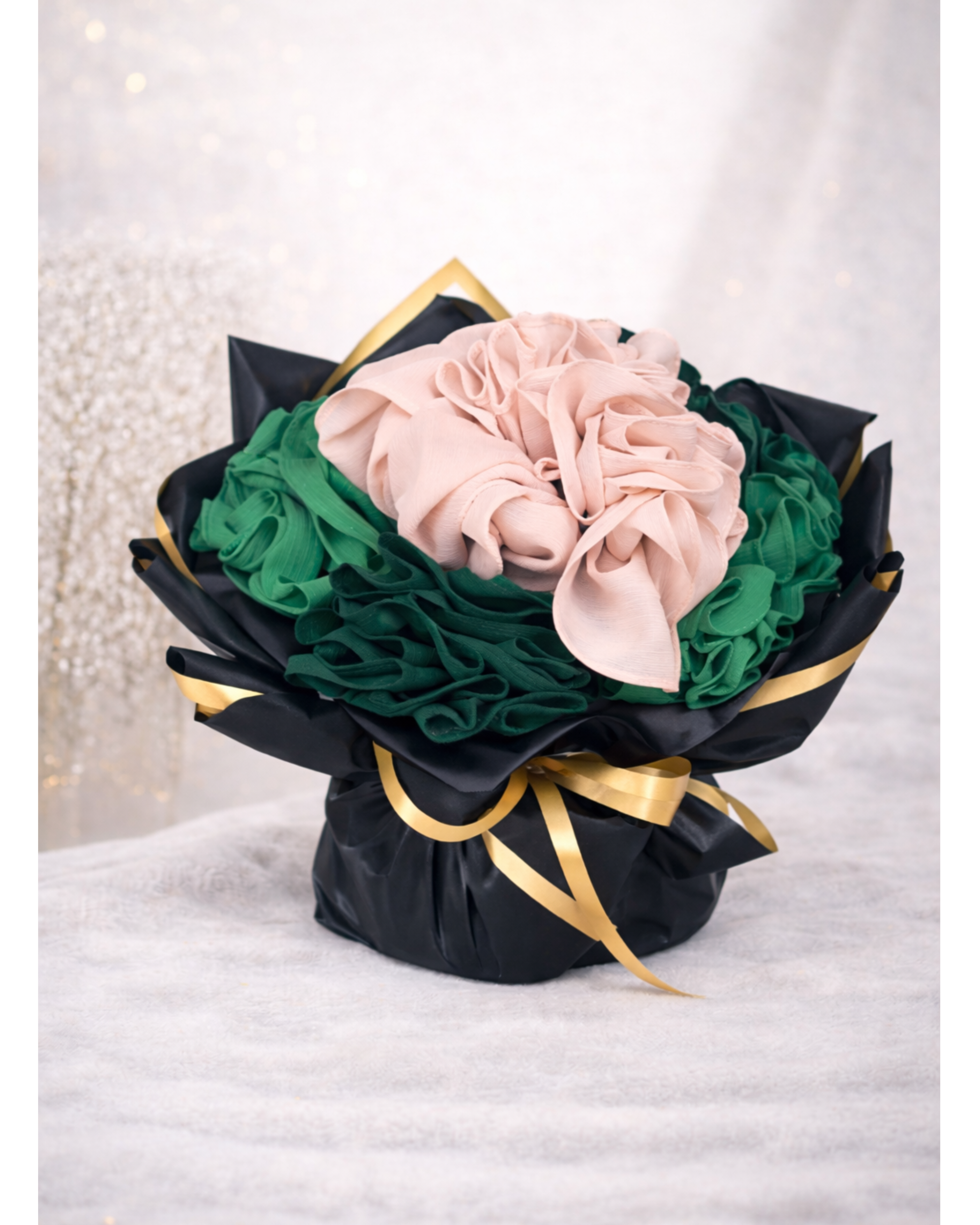 Mon bouquet hijab Najma - Mousseline plissure fine