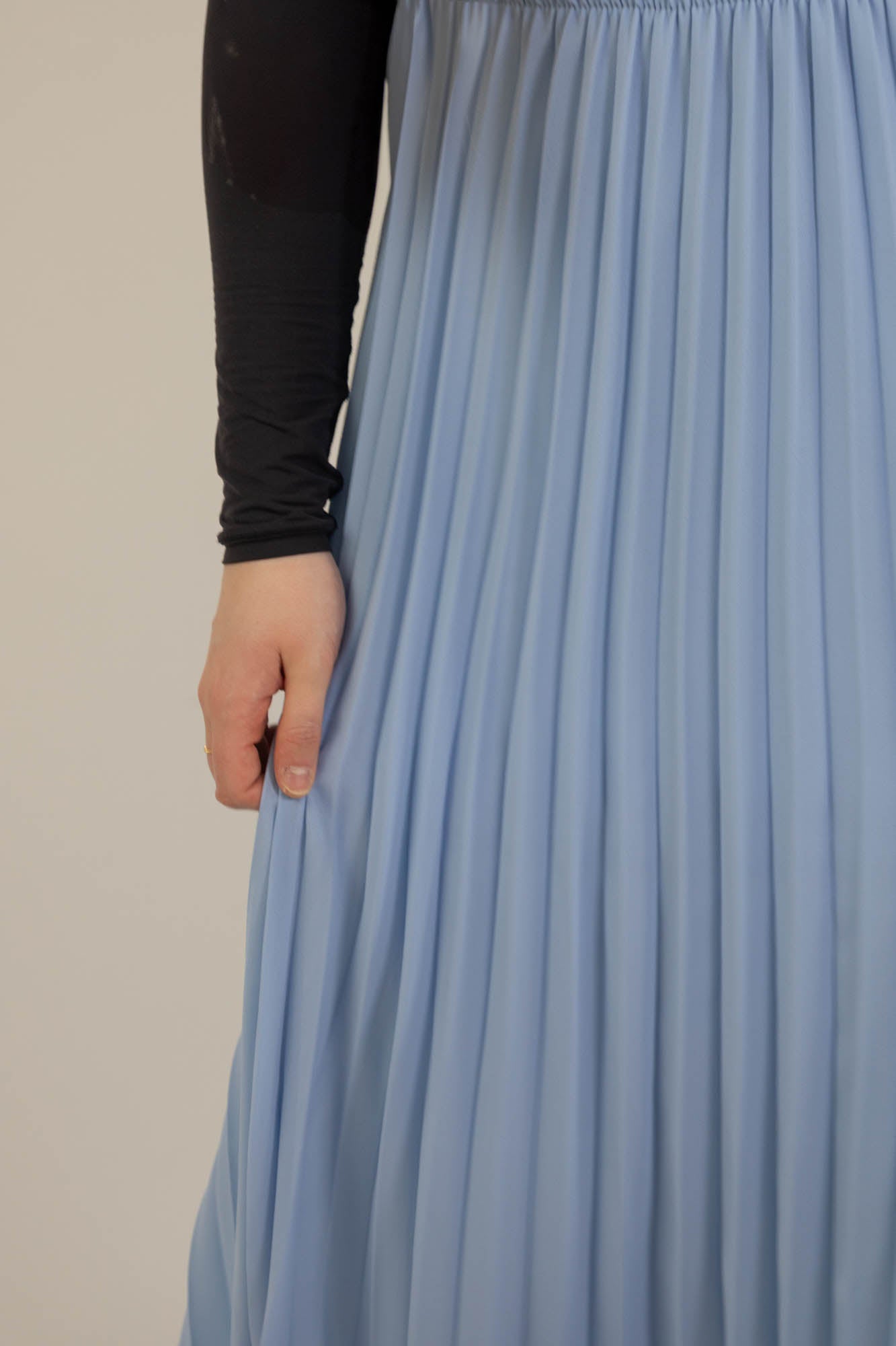 Jupe longue plissée vaporeuse