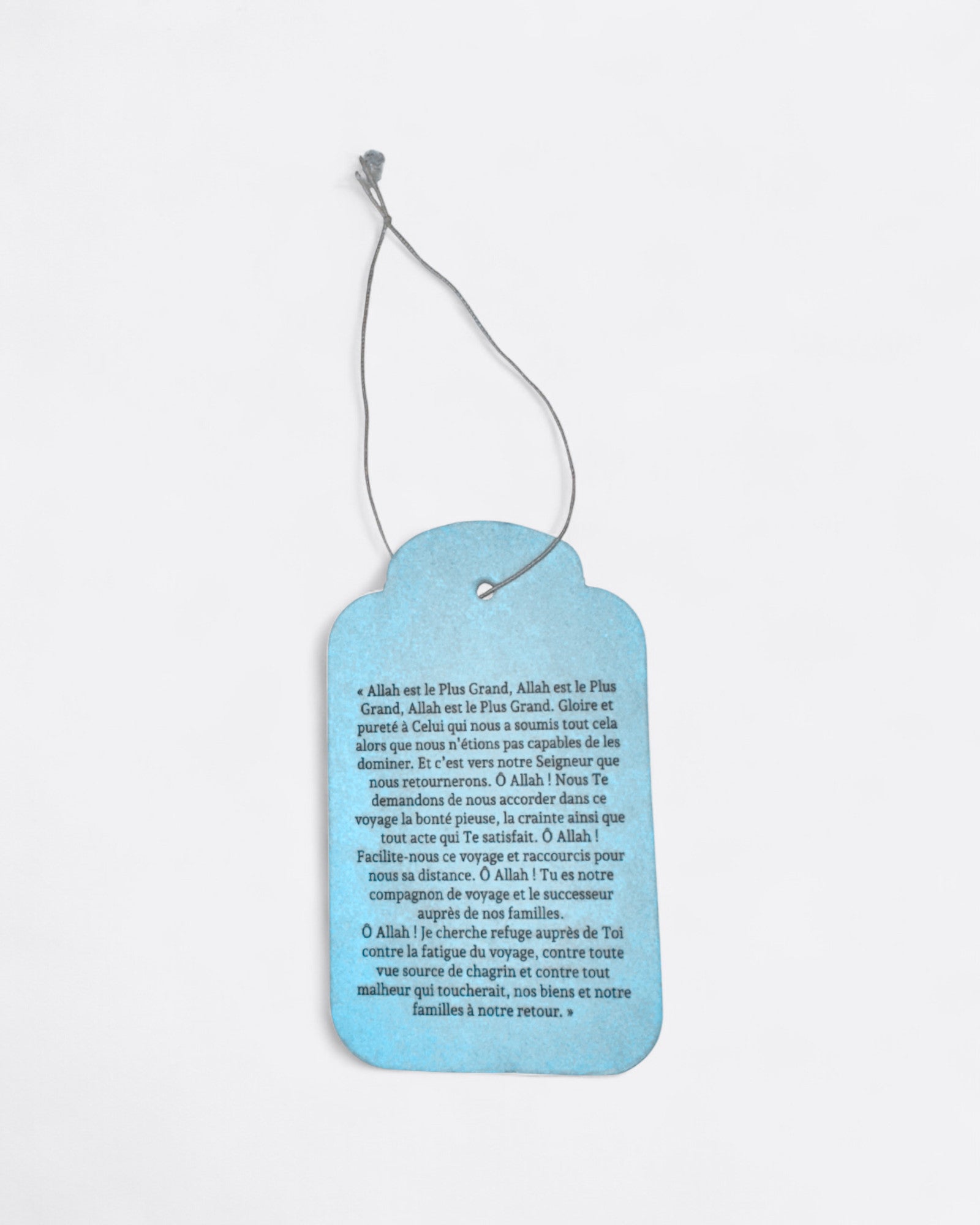 Pendentif voiture parfumé - Du'a du Voyageur