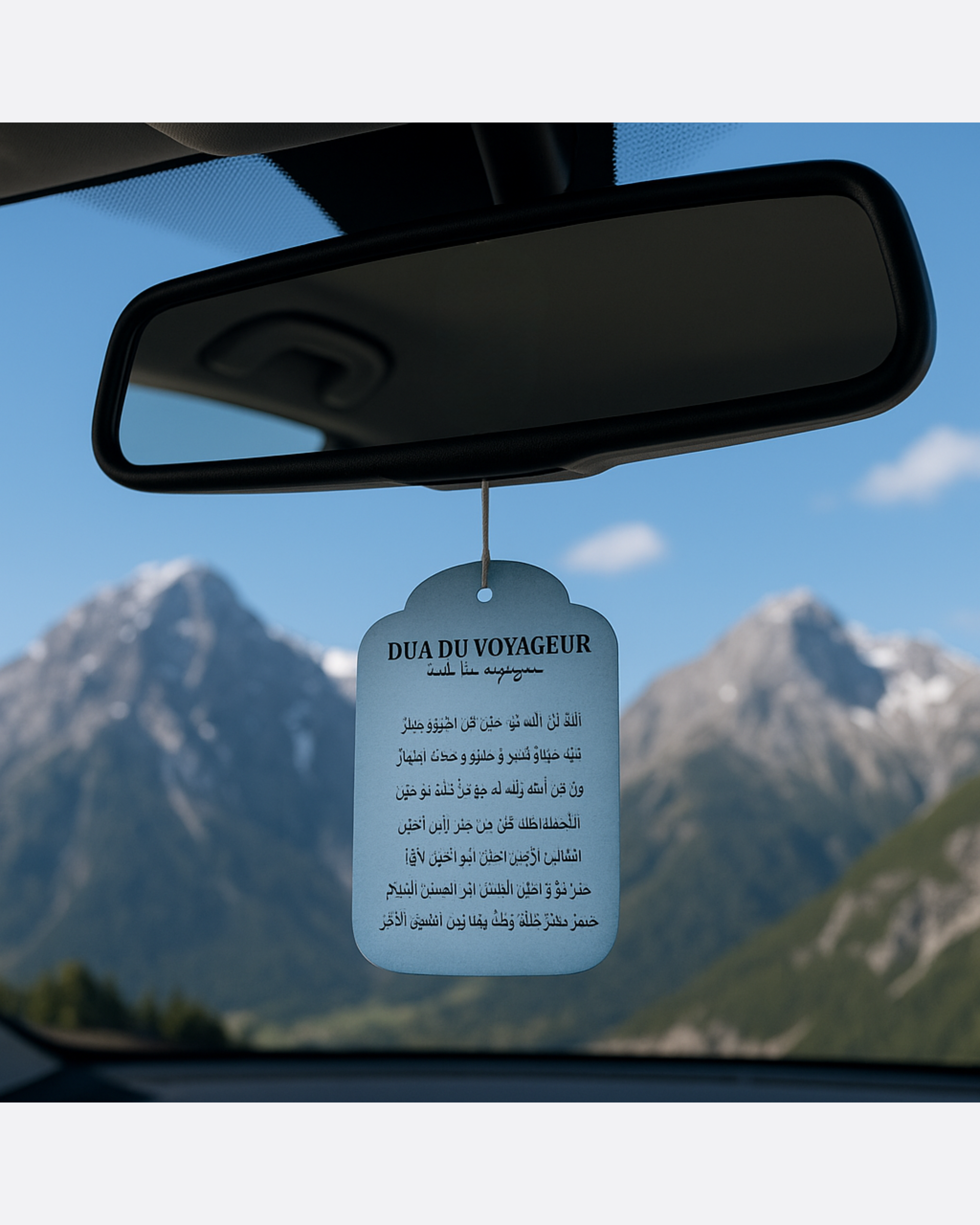 Pendentif voiture parfumé - Du'a du Voyageur