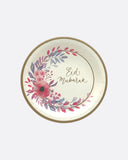 Lot de 6 assiettes Eid Mubarak - Lune de Fleurs