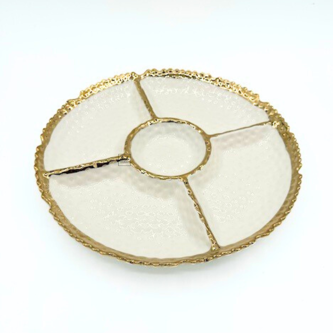 Plat rond avec compartiment – produit proposé sur Souk Dubaï