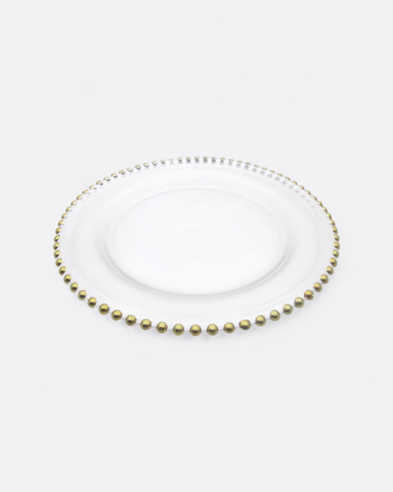 Dessous de plat transparent contour perles