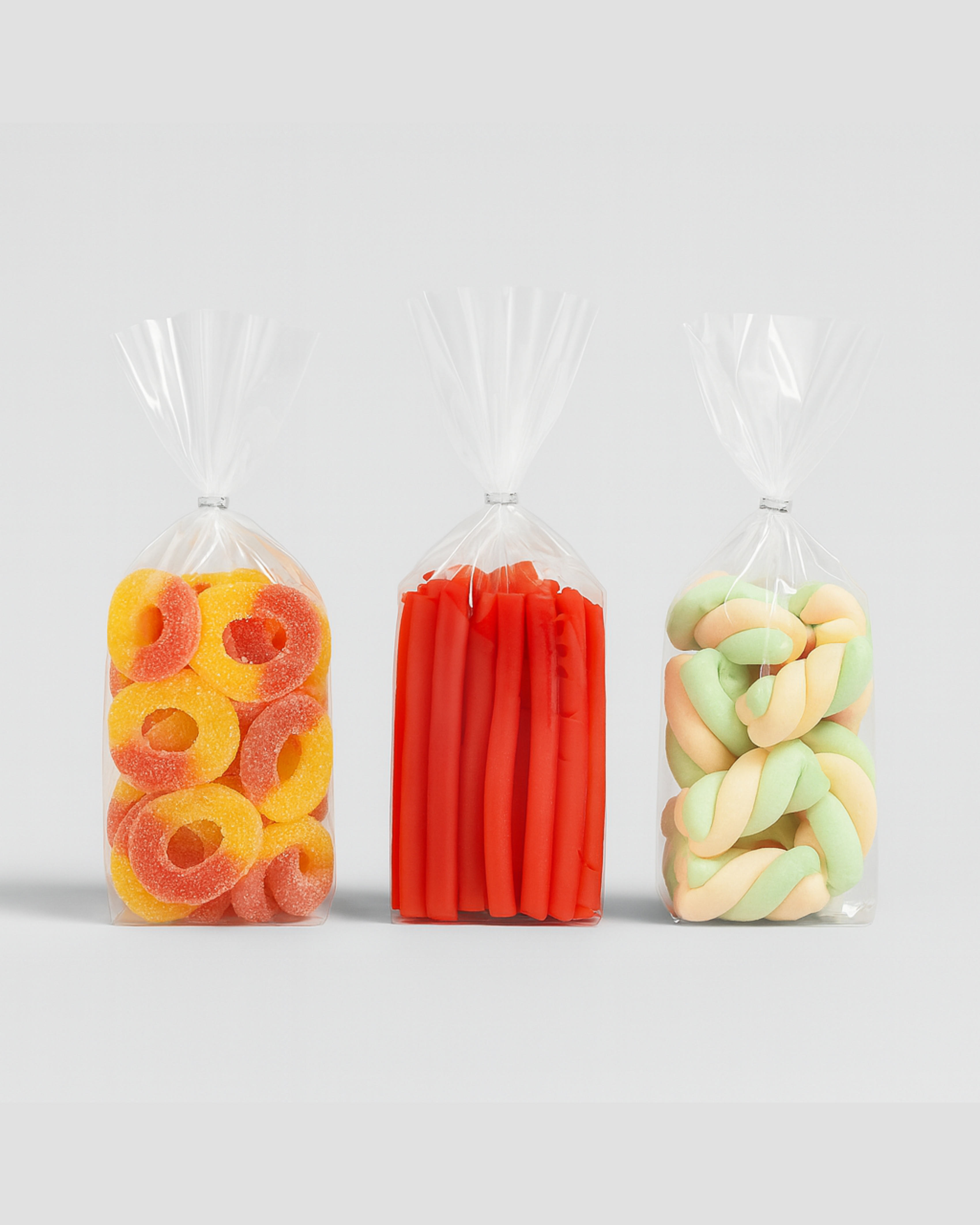 Lot de 25 sachets de bonbon rectangle transparent