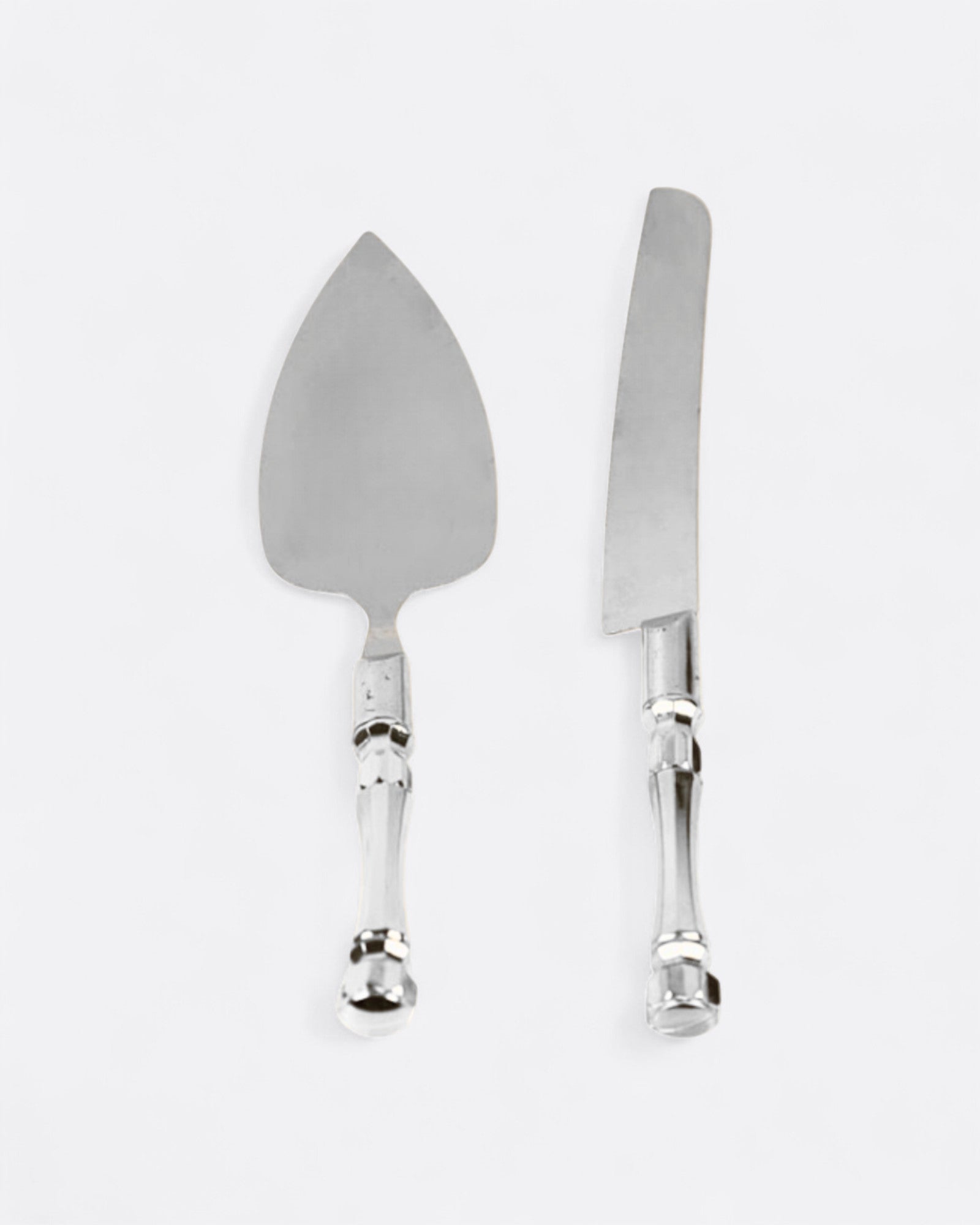 Ensemble spatule et couteau doré à dessert - Neyla