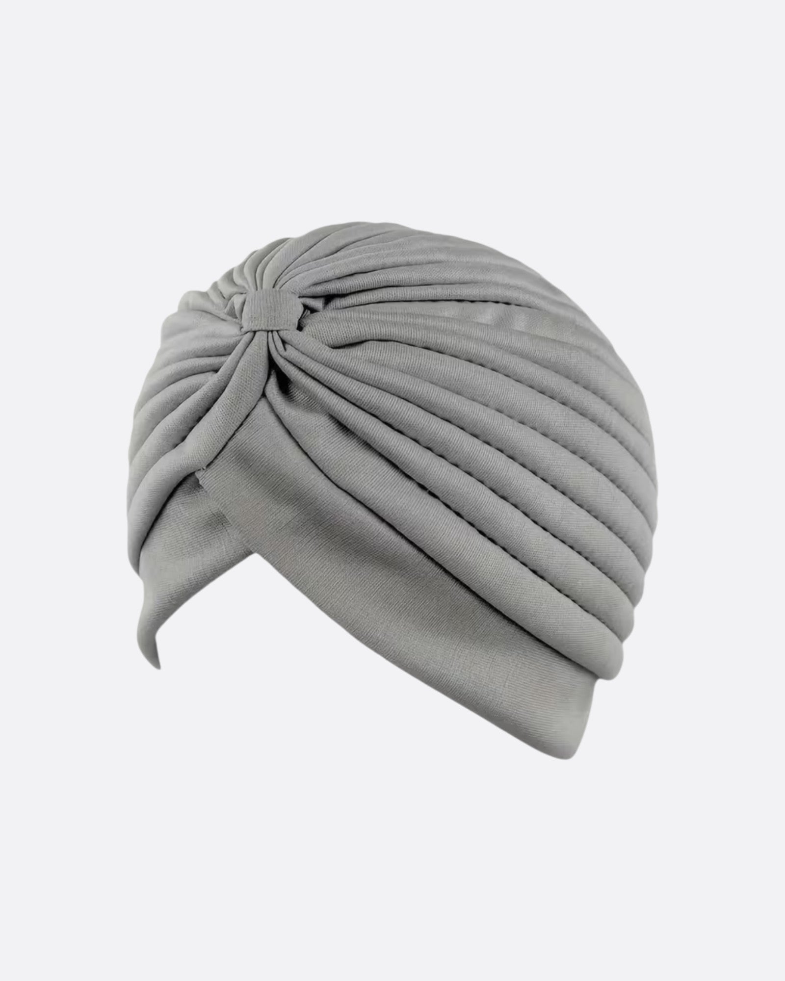 Bonnet turban plissé à noeud