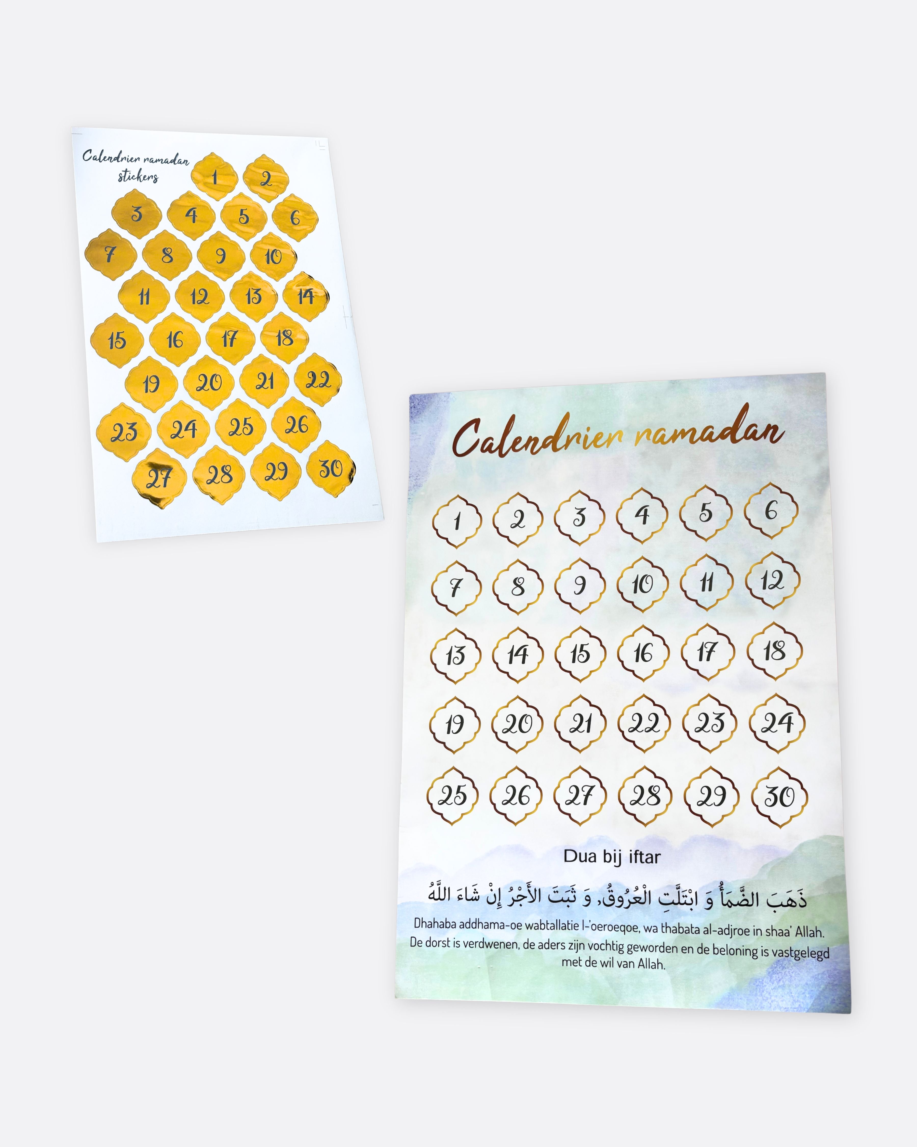 Calendrier Ramadan 30 jours