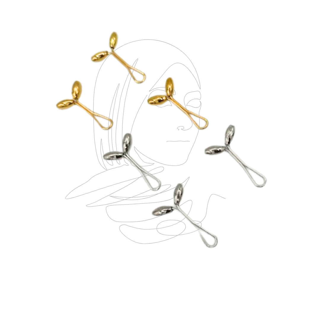 6 pinces hijab perles élégantes – confection soignée pour un rendu élégant