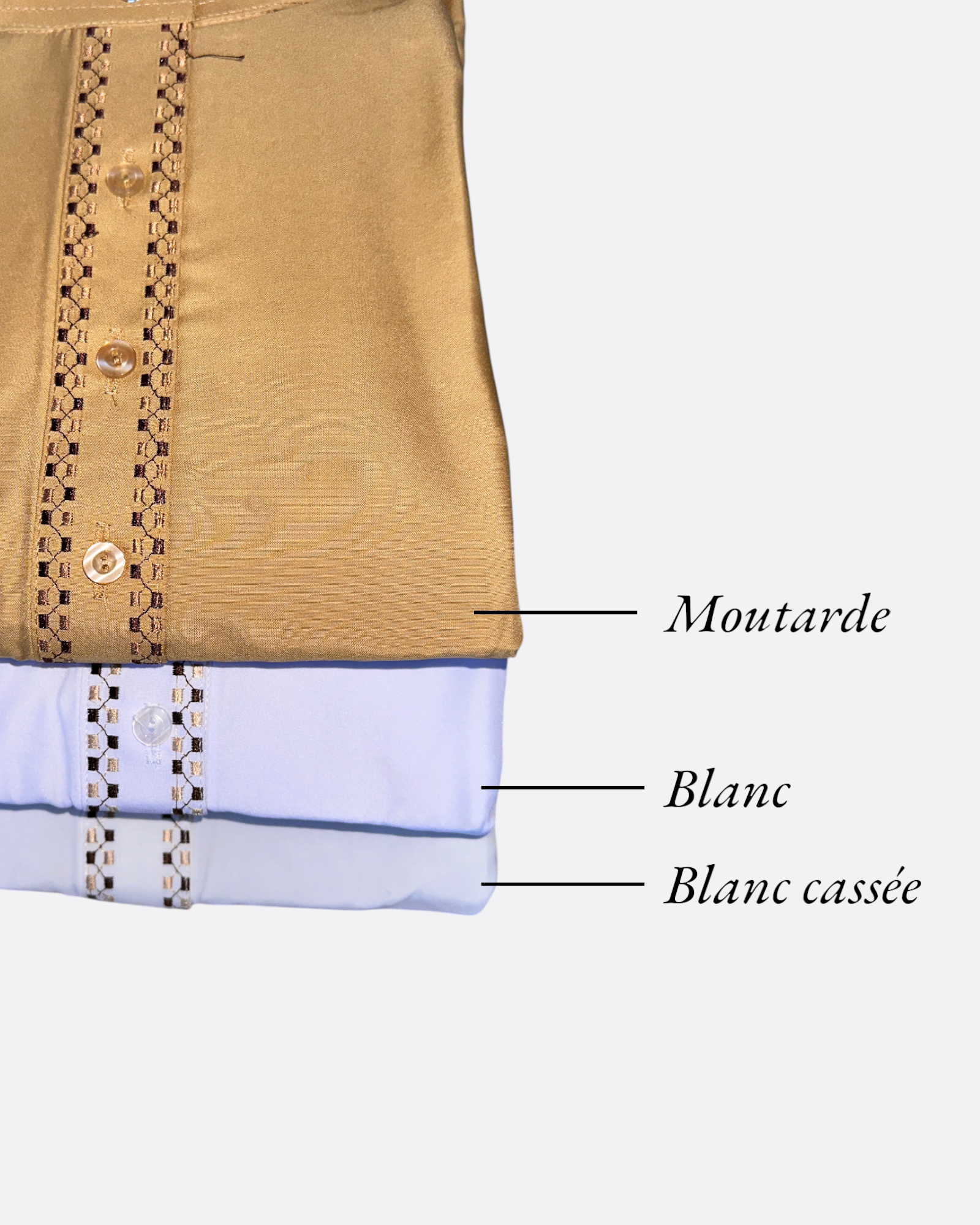 Qamis Asmar - 2 pièces - manche longues