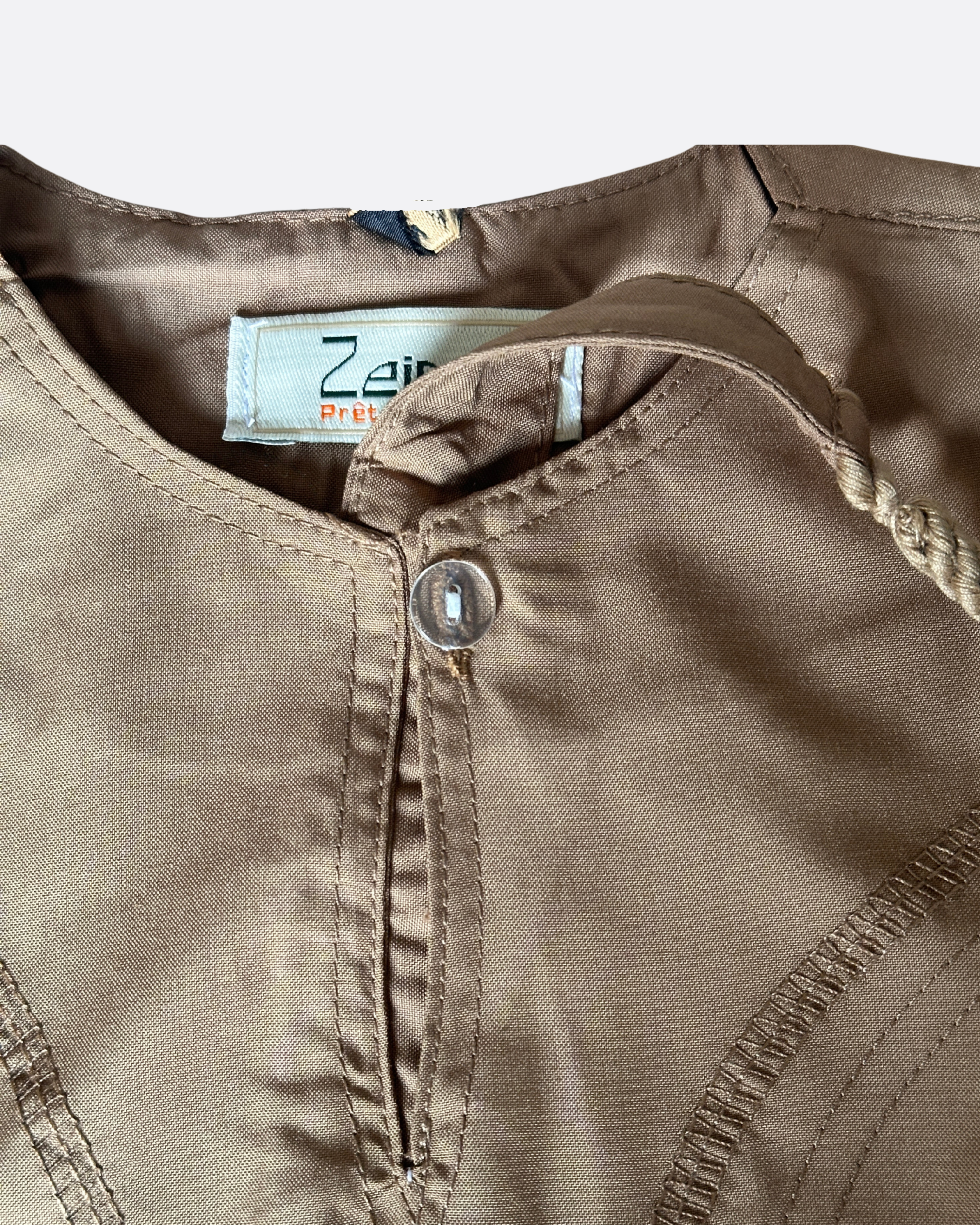 Qamis bébé - Simple avec tresse