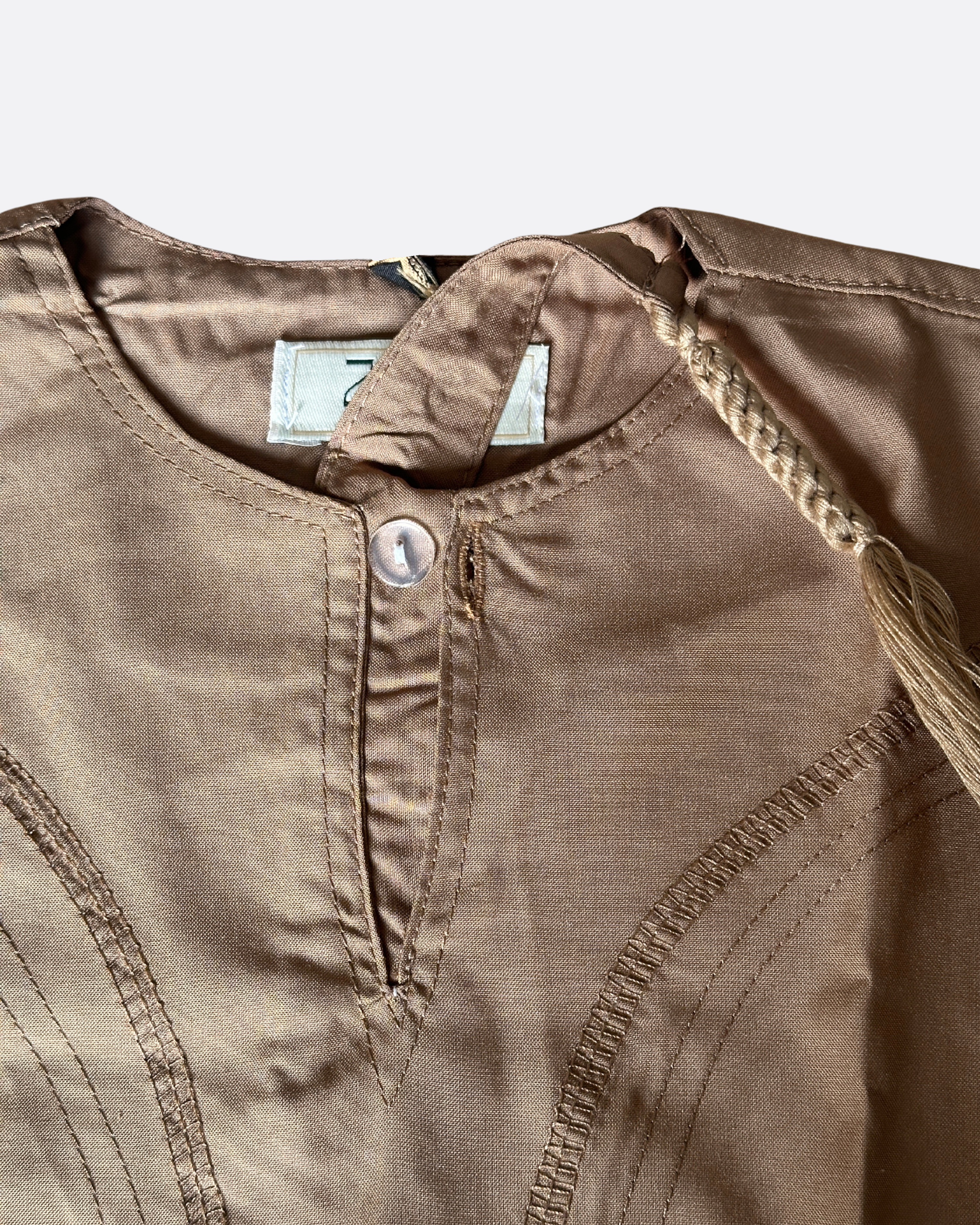 Qamis bébé - Simple avec tresse