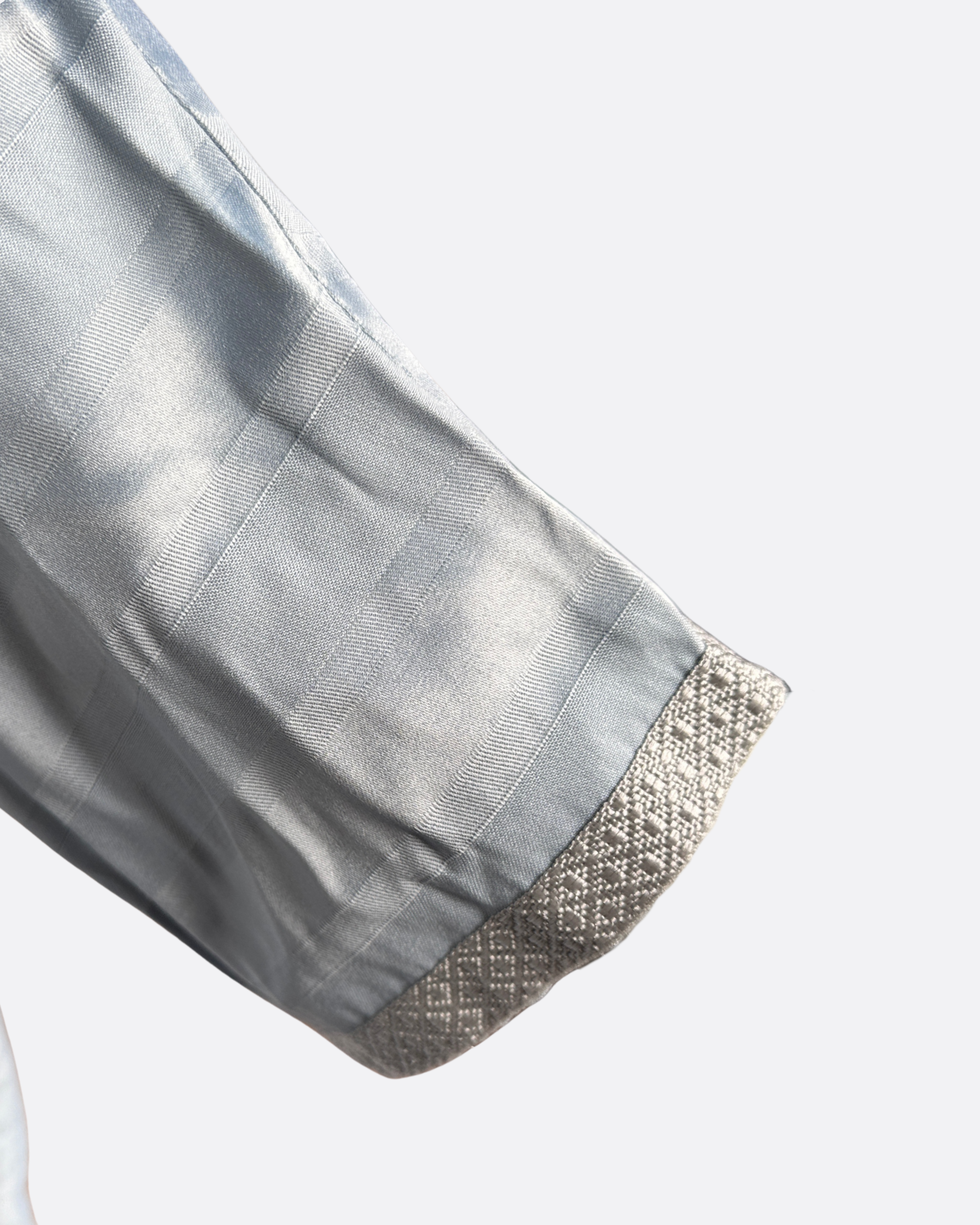 Qamis gandoura à rayure satiné Amir - Manches 3/4