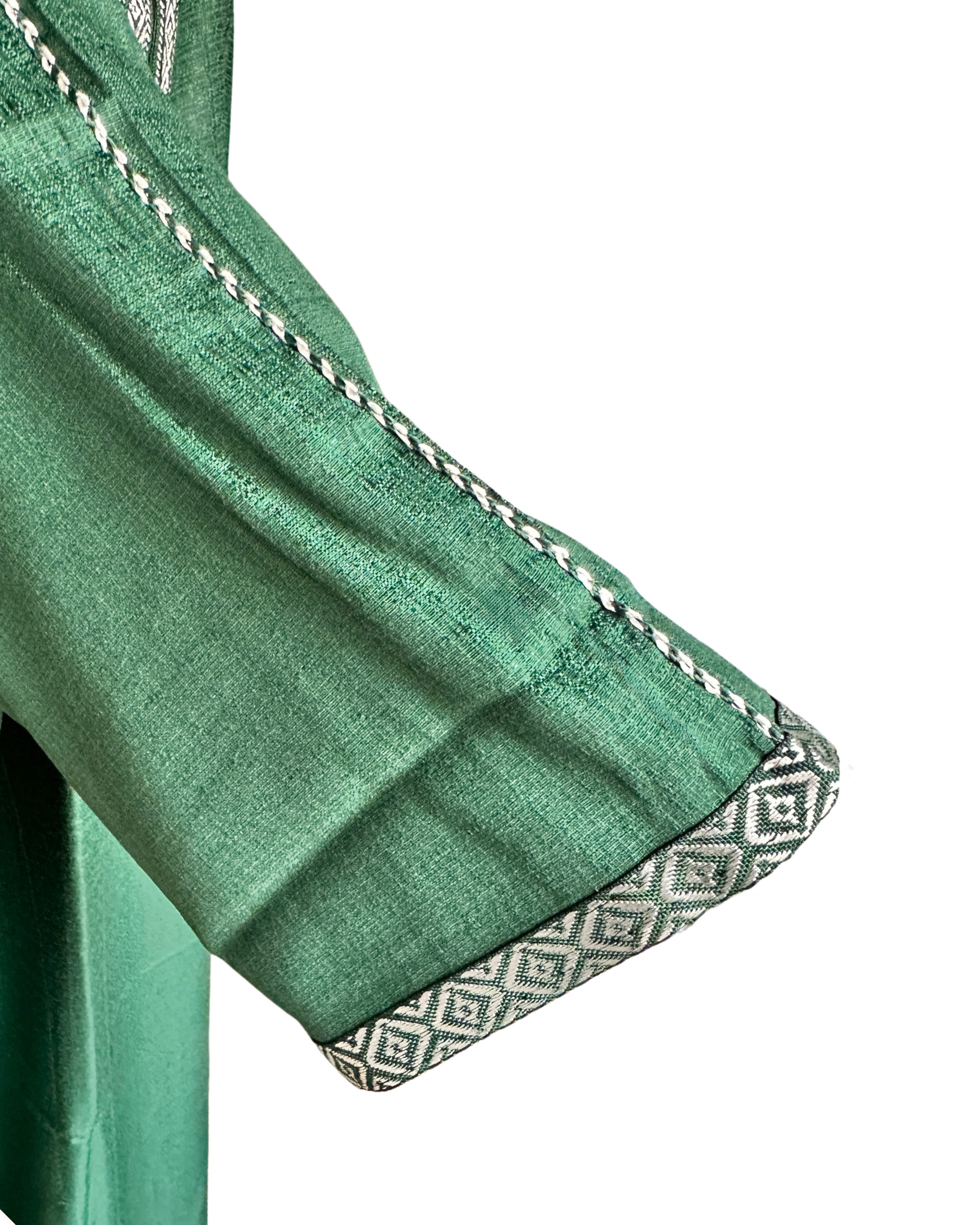 Qamis gandoura effet lin - Manches 3/4