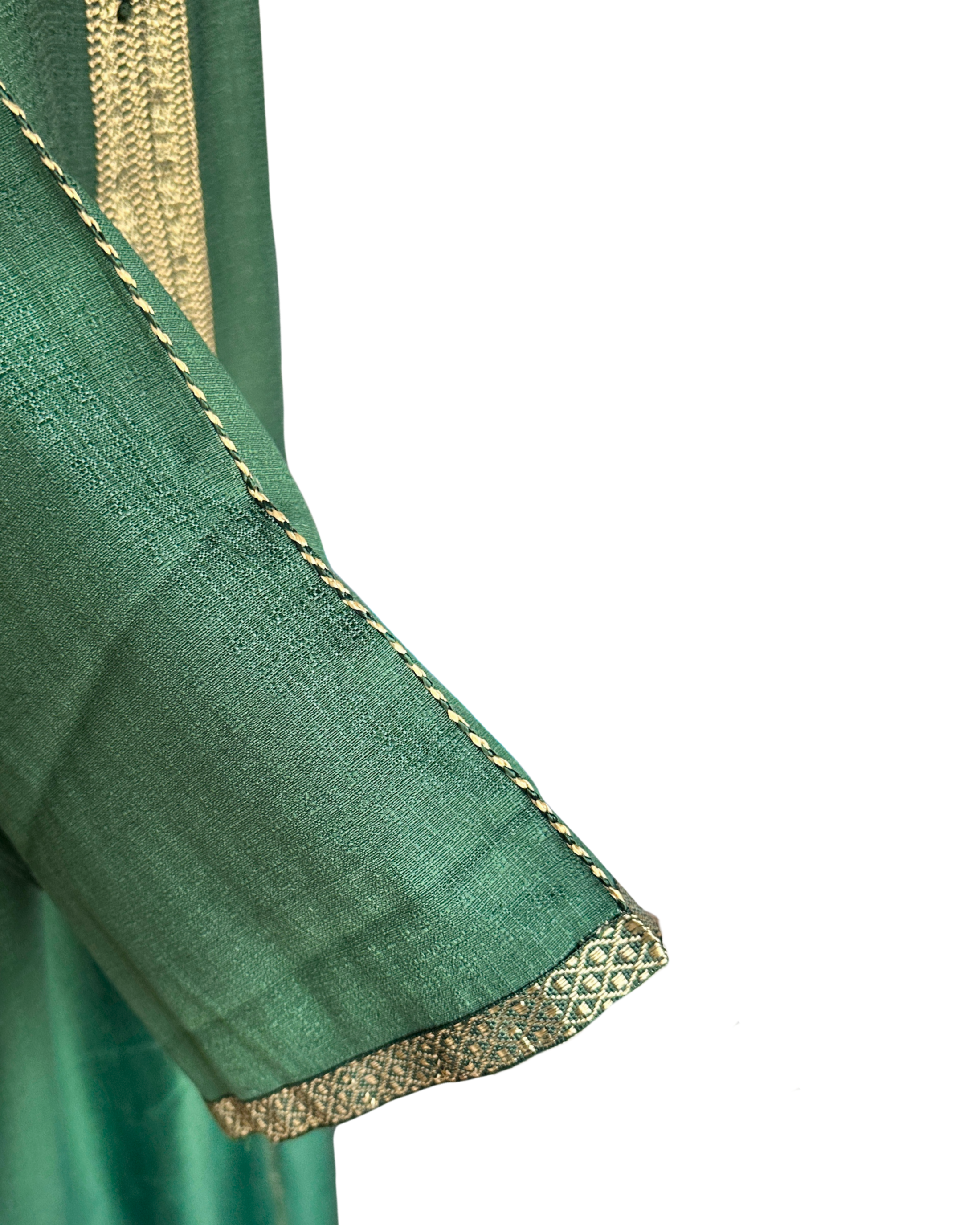 Qamis gandoura effet lin - Manches 3/4