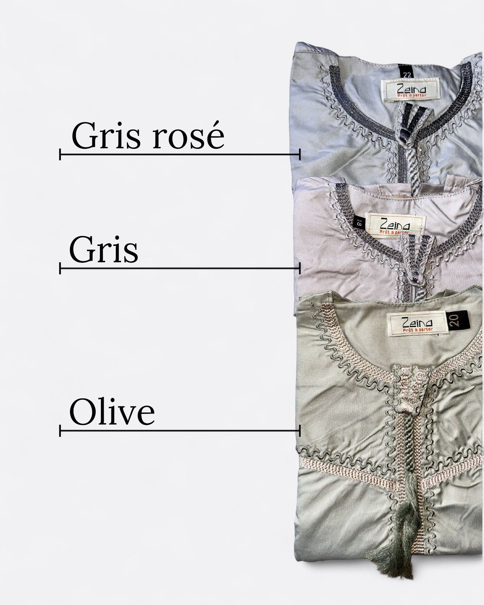 Grenouillère bébé - Qamis à motifs et tresse