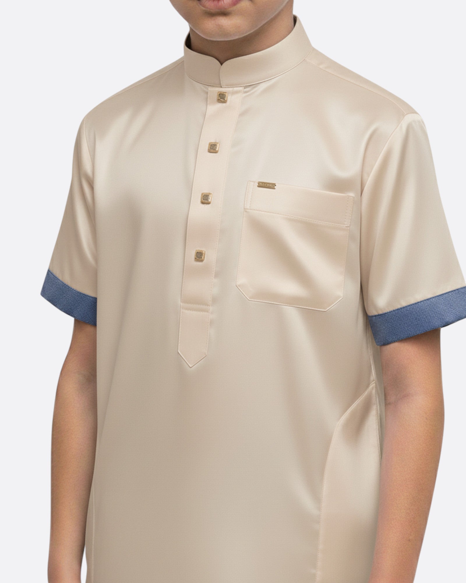 Qamis luxe enfant & ado - Manches courtes