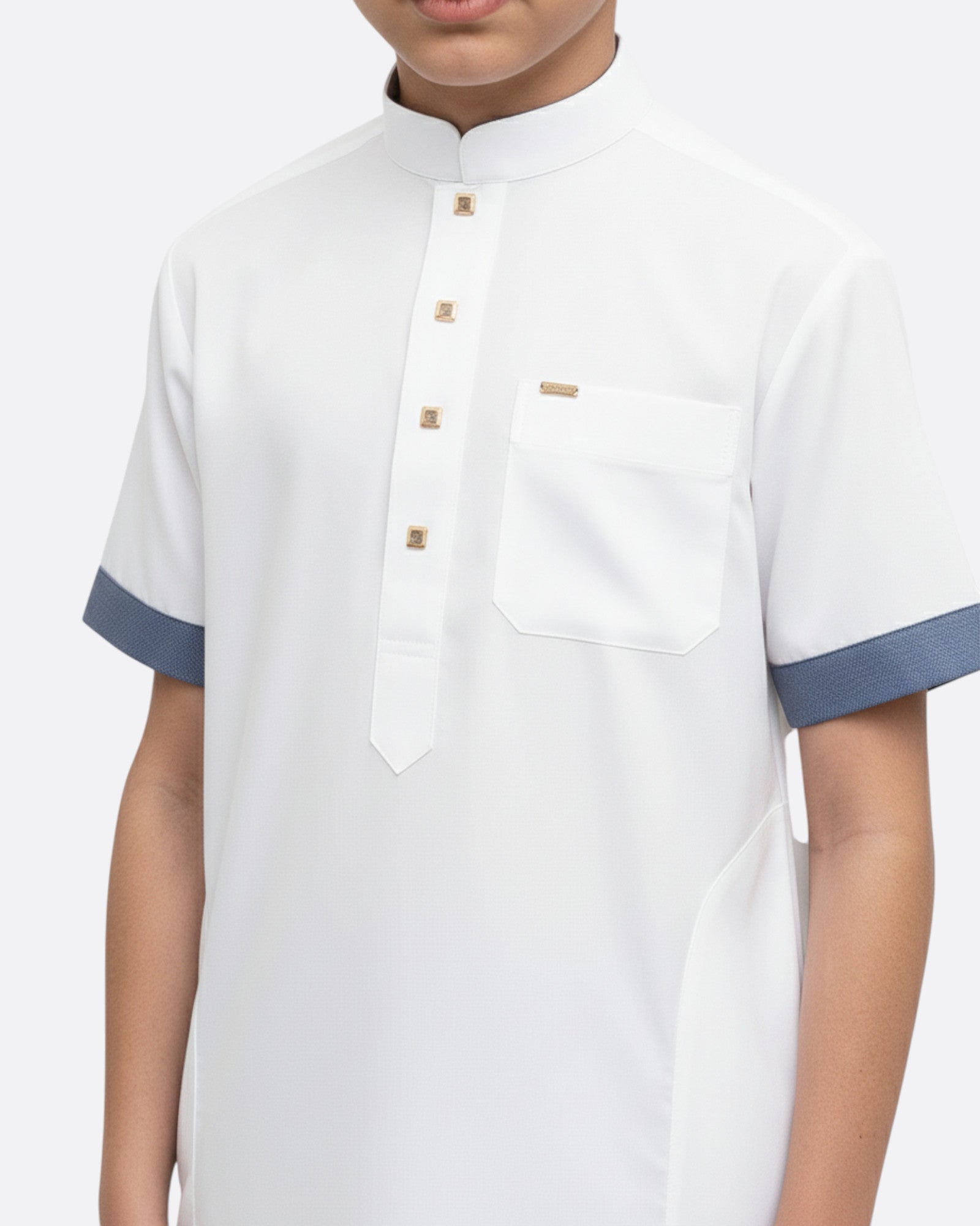 Qamis luxe enfant & ado - Manches courtes