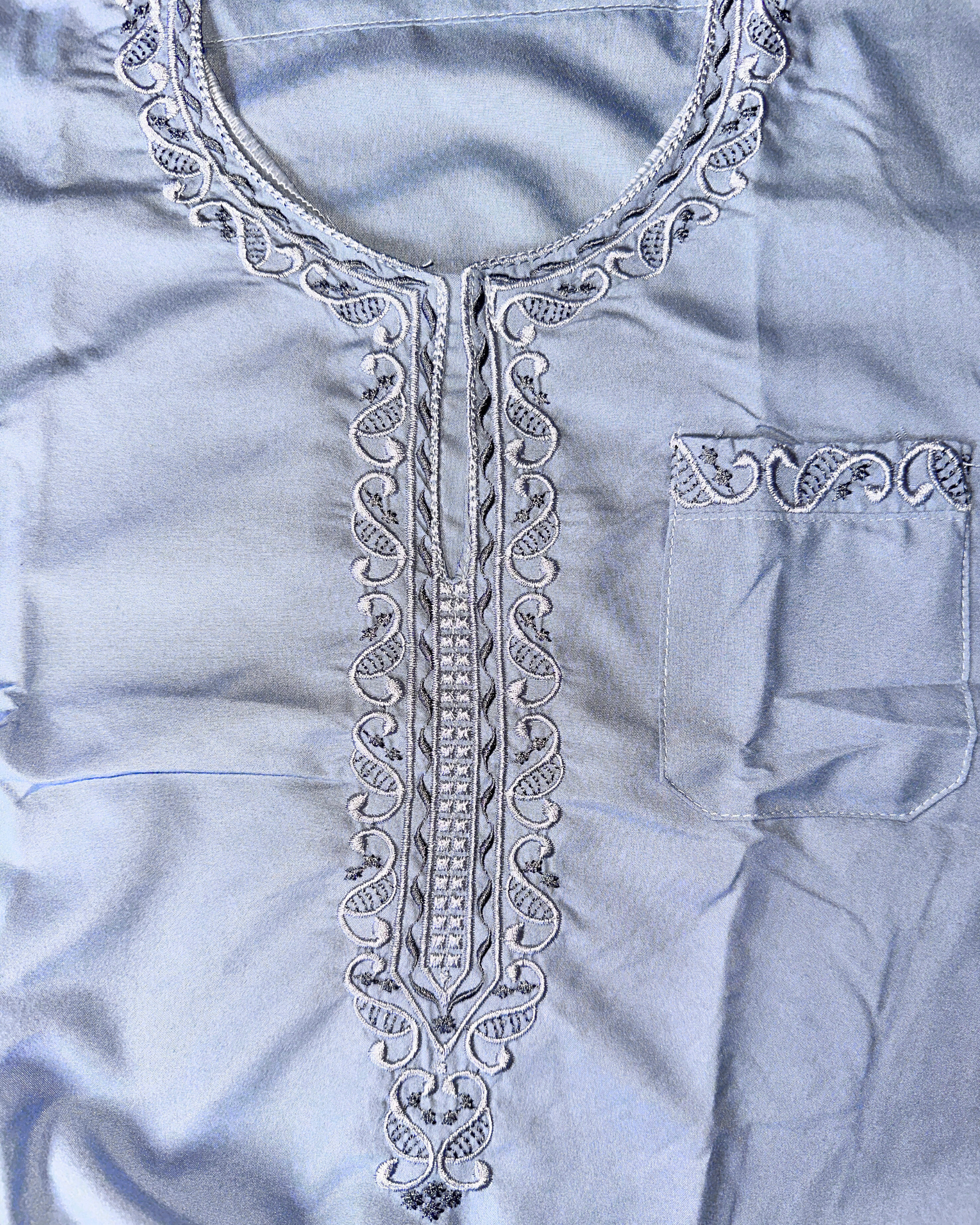 Qamis ornements enfant - Manches courte