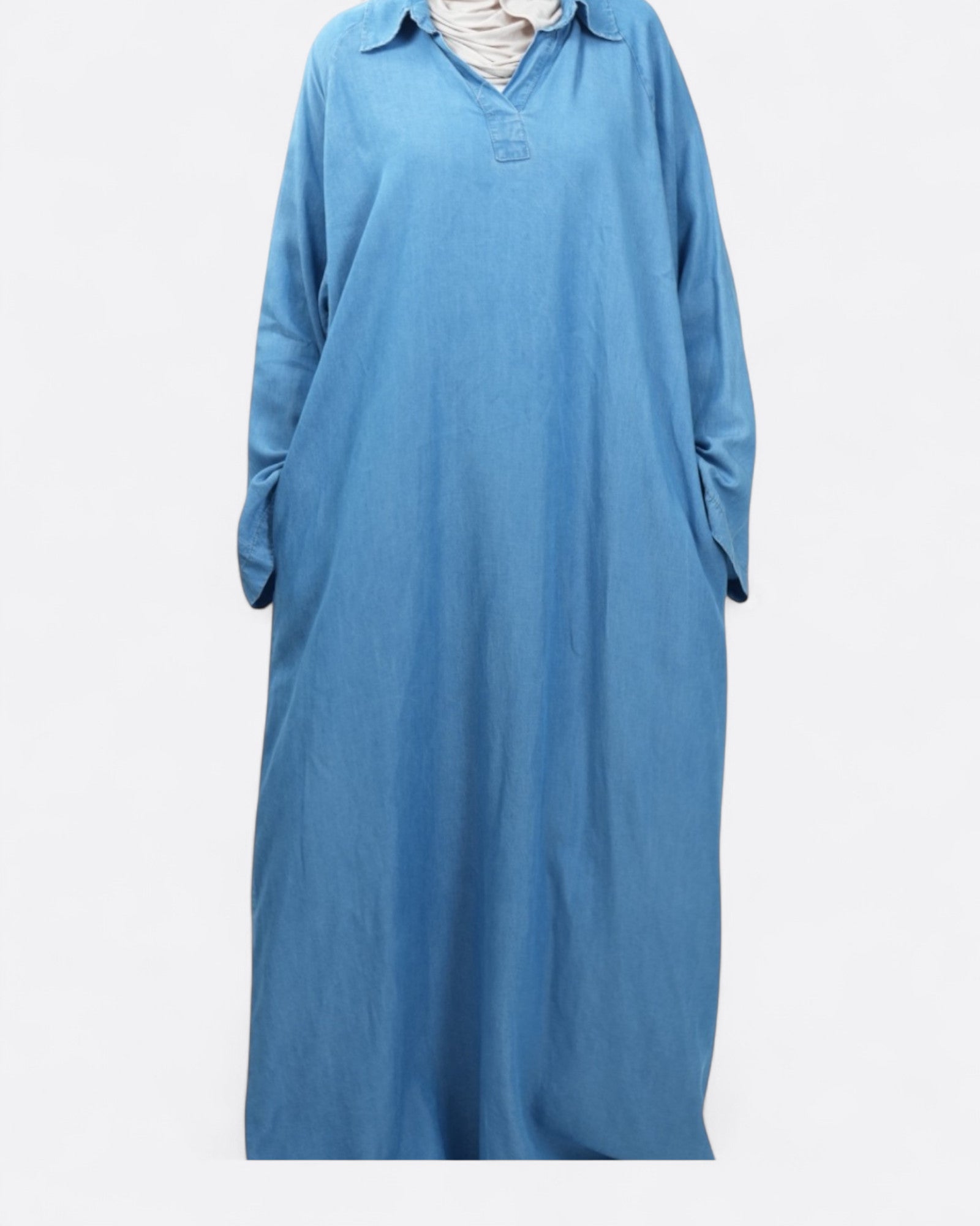 Robe longue chemise Denim