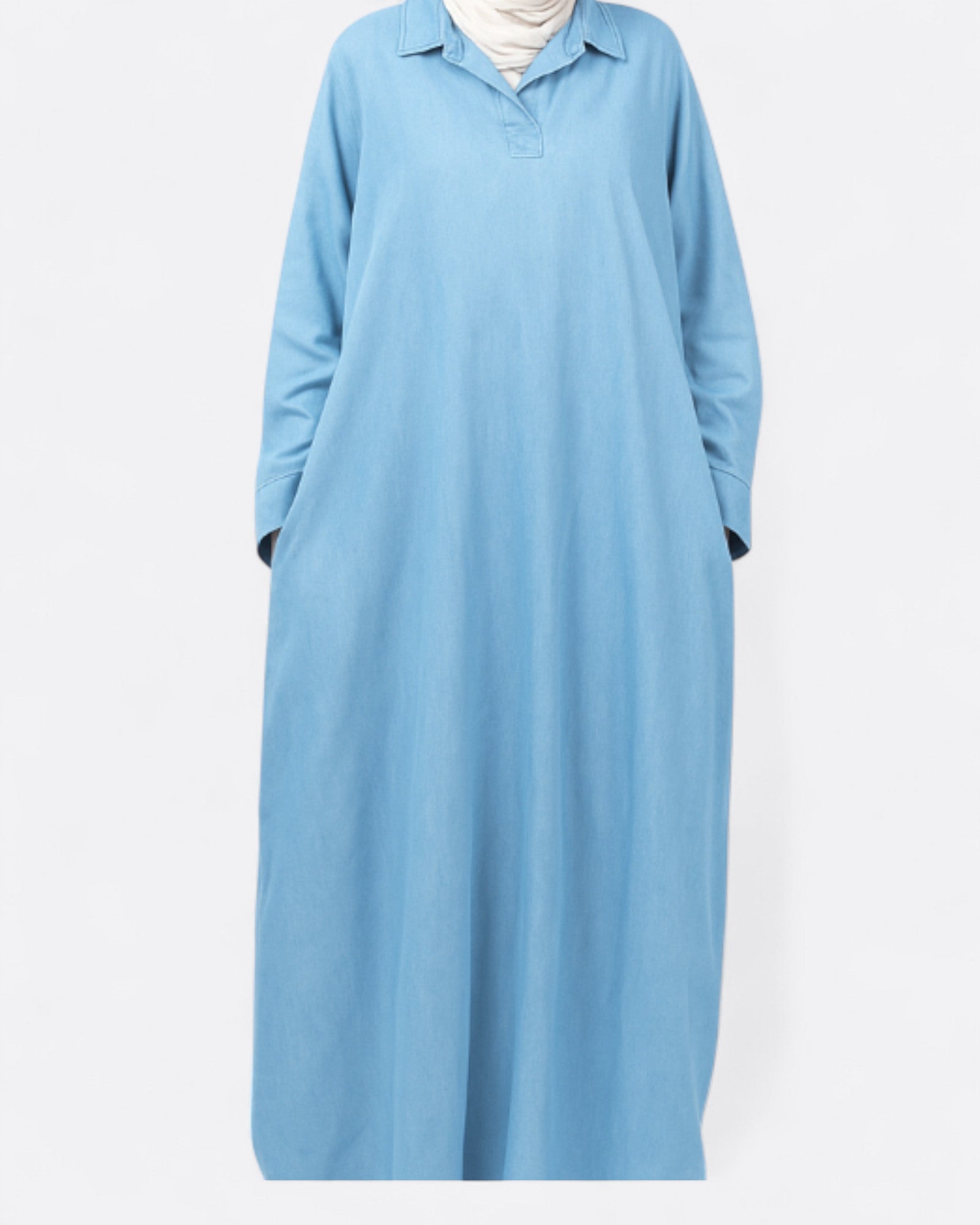 Robe longue chemise Denim