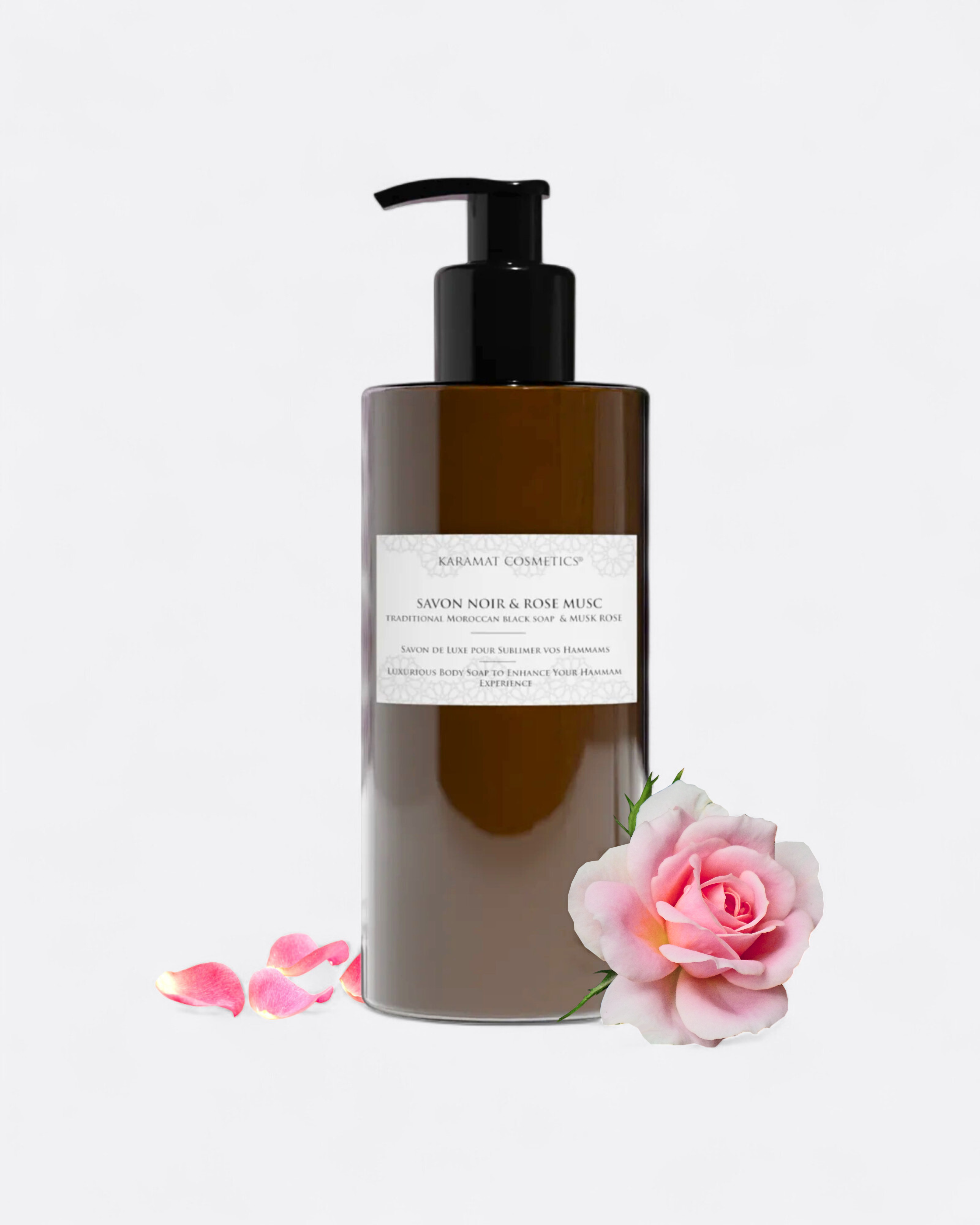 Savon noir & Rose Musc 300 ml - KARAMAT