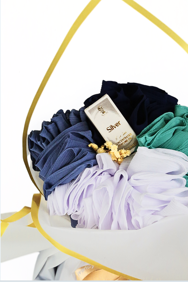 Mon bouquet Hijab Nora - Mousseline plissure fine
