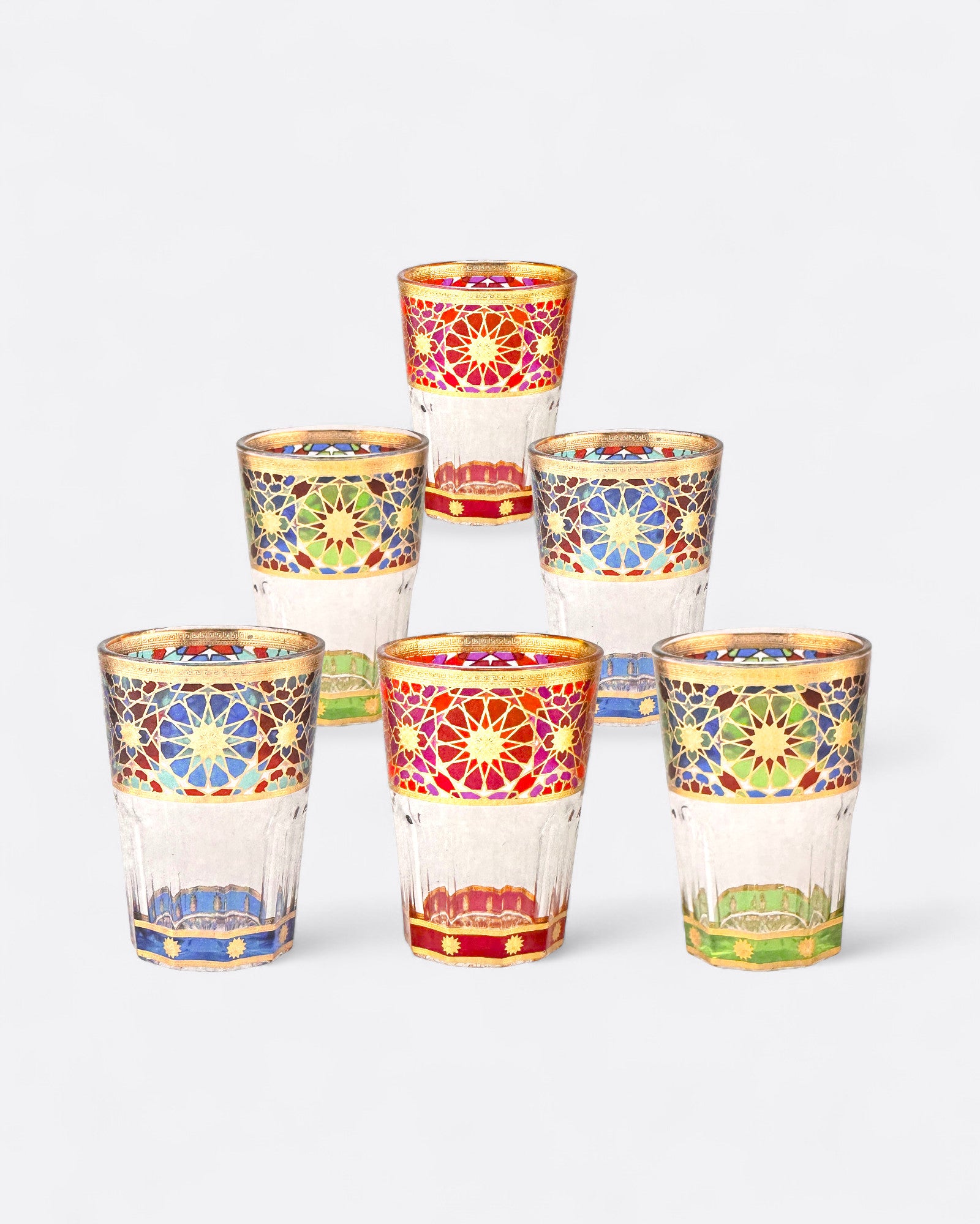 Set de 6 verres à thé orientaux - Zafira