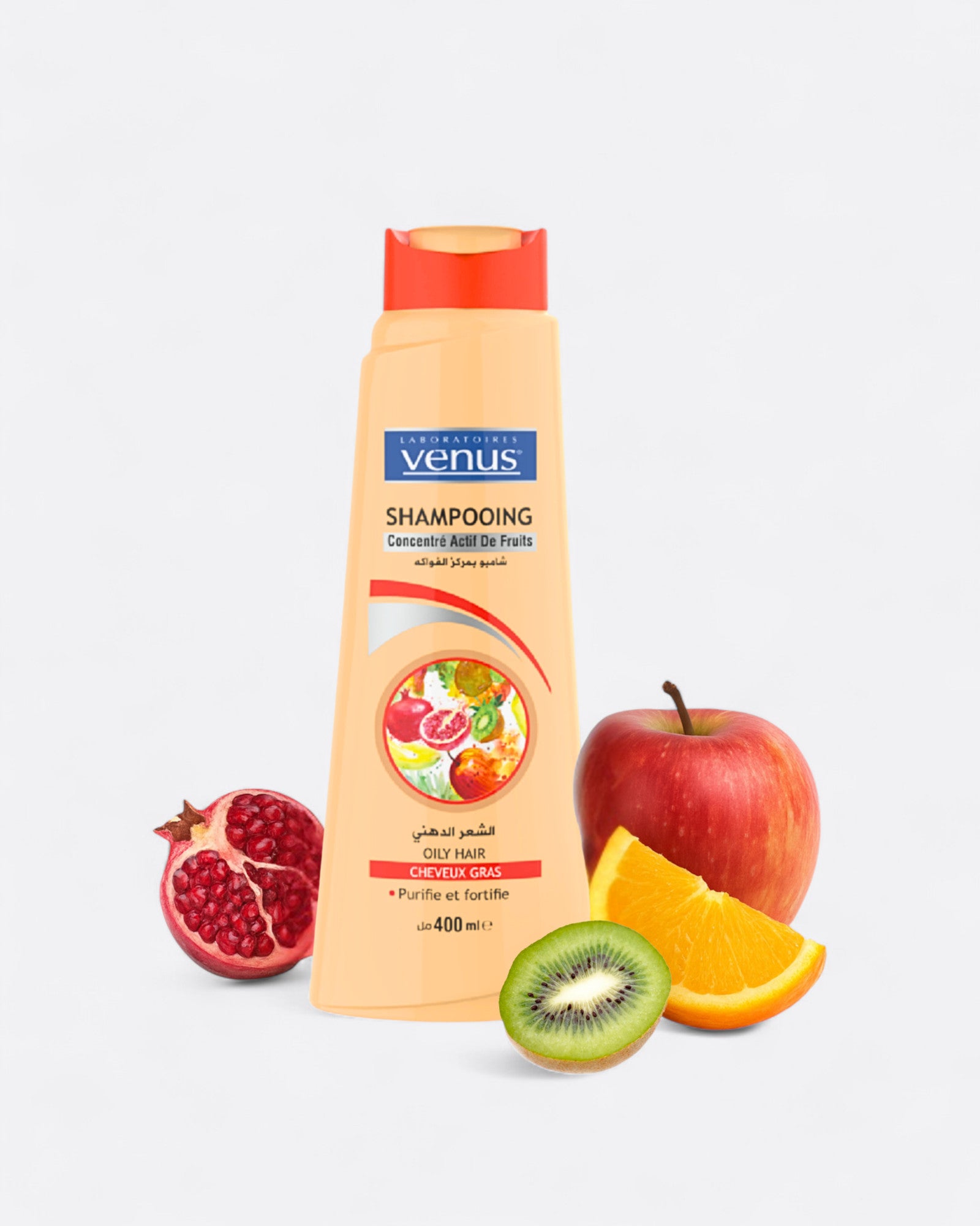 Shampoing Fruits actifs  - Cheveux gras 400 ml - Laboratoires Vénus