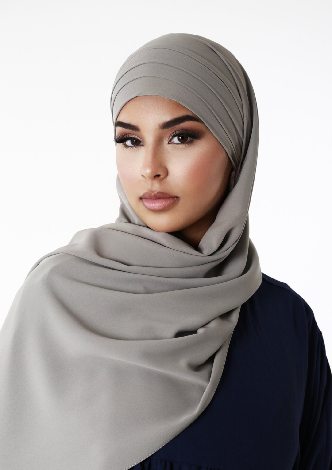 Hijab Soie De Médine Noir - Voile Musulman 190x75 Cm - Ultra Doux 100% Polyester