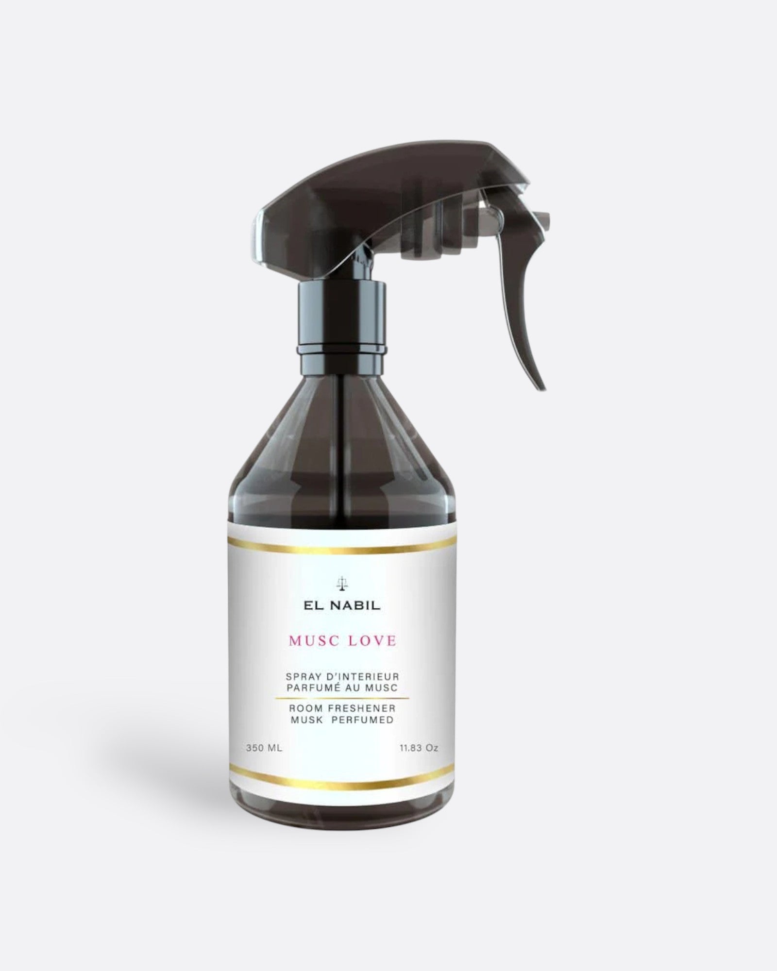 MUSC LOVE - Spray d'intérieur  EL NABIL 350ml – parfum concentré aux notes boisées ou florales