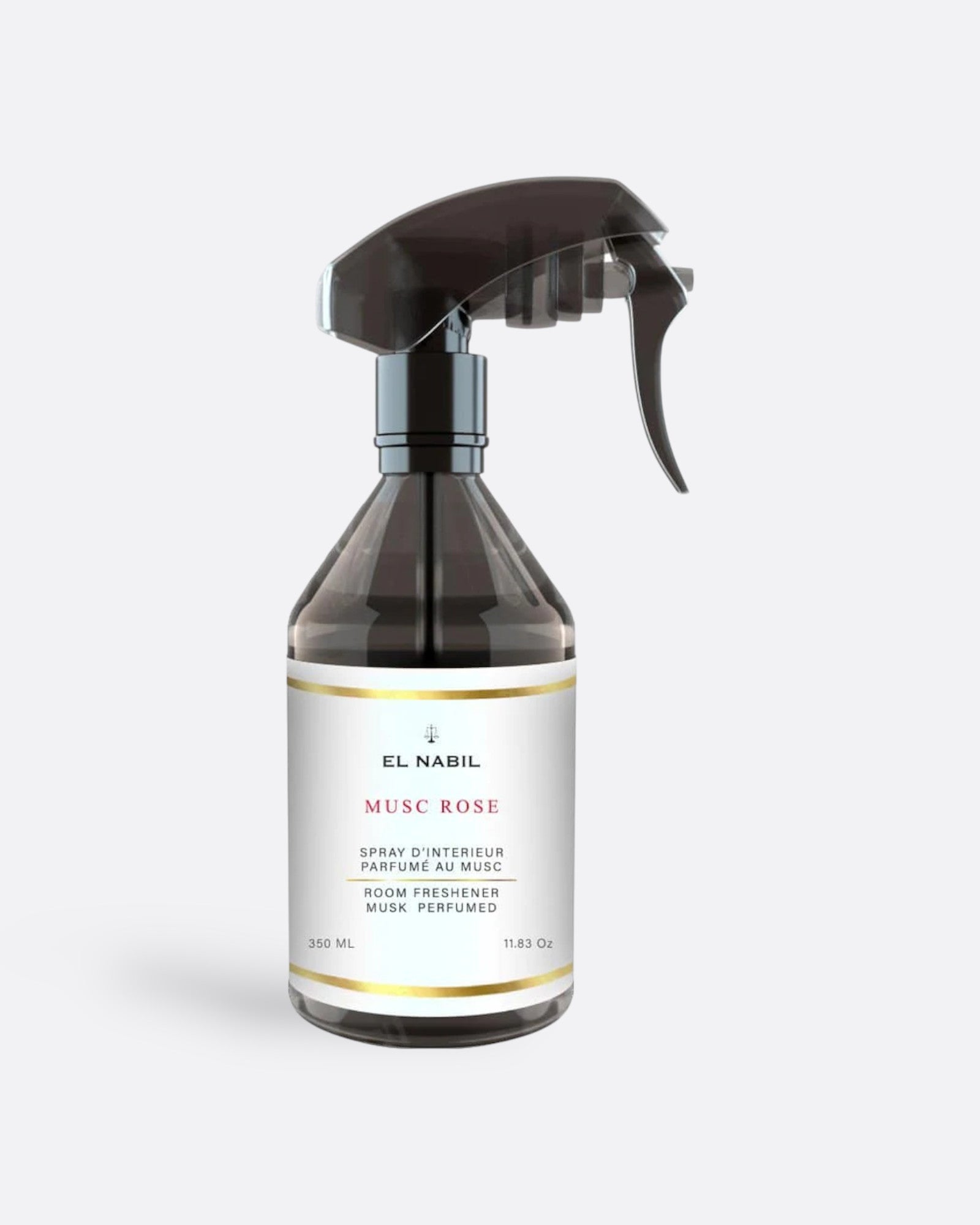 MUSC ROSE - Spray d'intérieur  EL NABIL 350ml – parfum concentré aux notes boisées ou florales