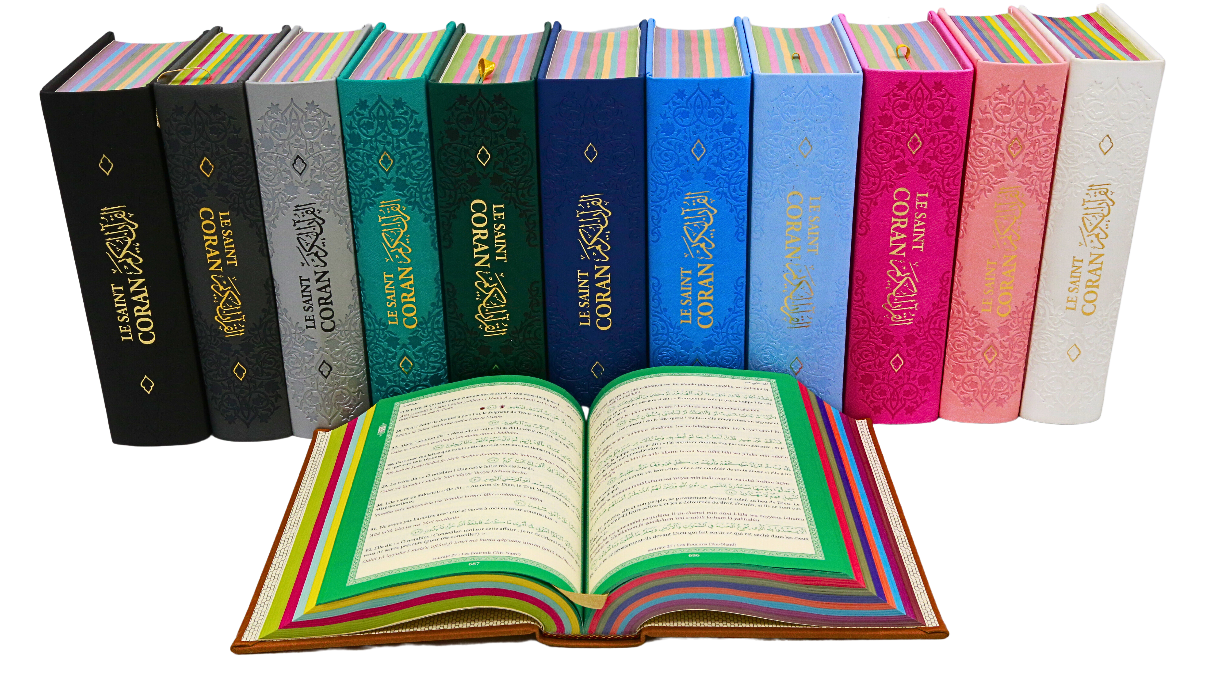 Le saint Coran - Rainbow (Ar, Fr & Phonétique)- Maison d'Ennour – accessoire utile pour les actes de dévotion