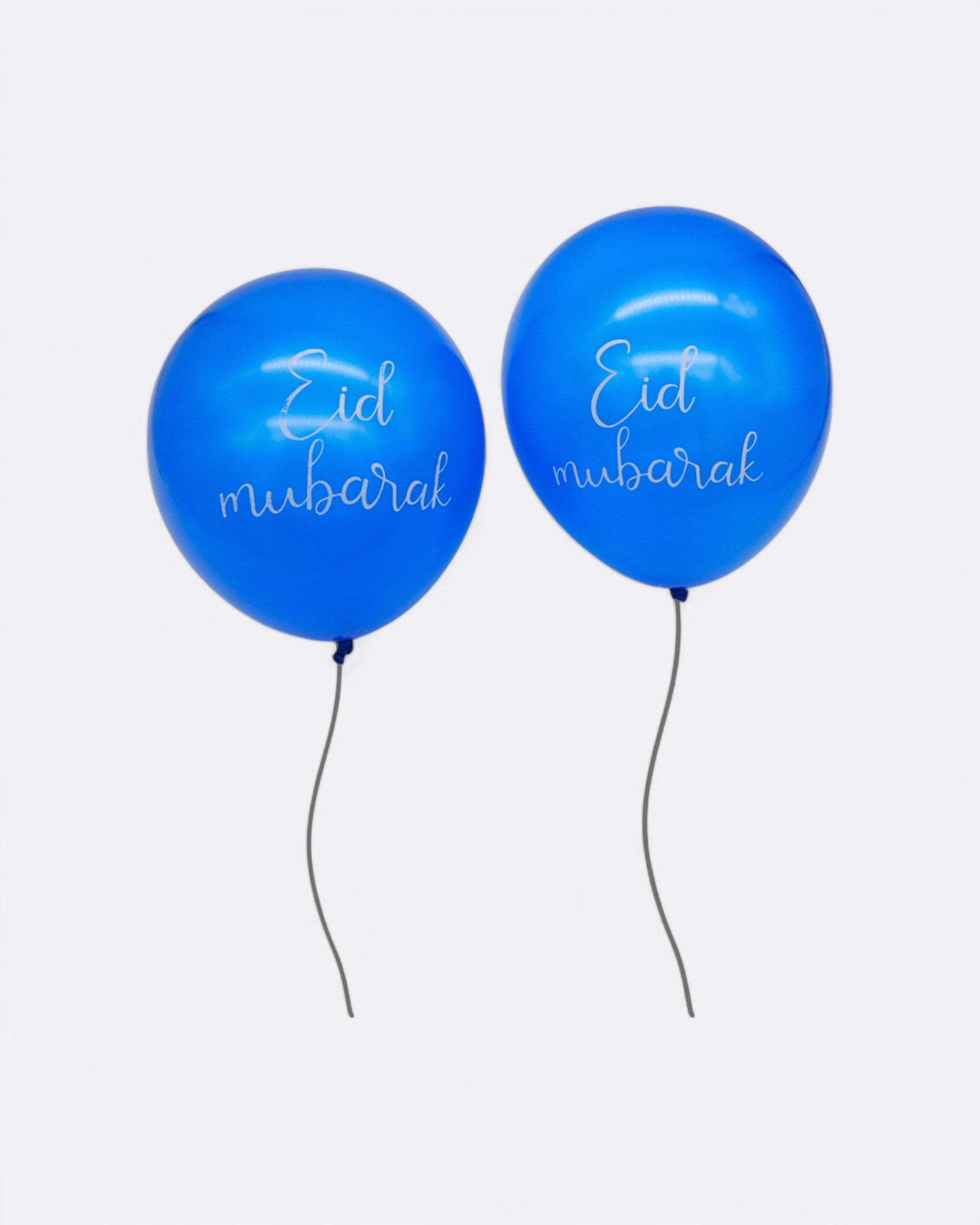 Sachet de 10 ballons noirs et argenté - Eid Mubarak – produit proposé sur Souk Dubaï