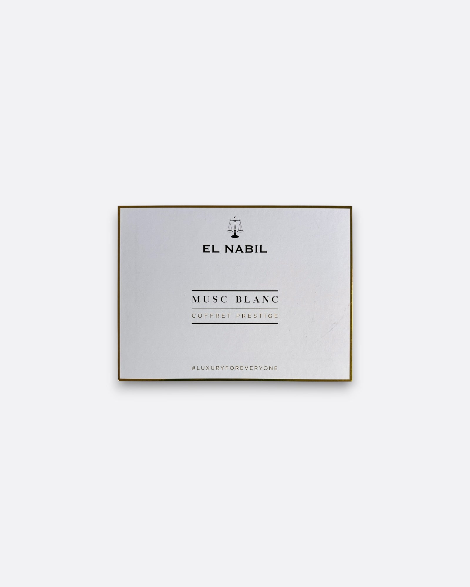 Coffret Prestige Musc Blanc El Nabil : eau de parfum + huile parfumée concentrée + extrait de parfum roll on