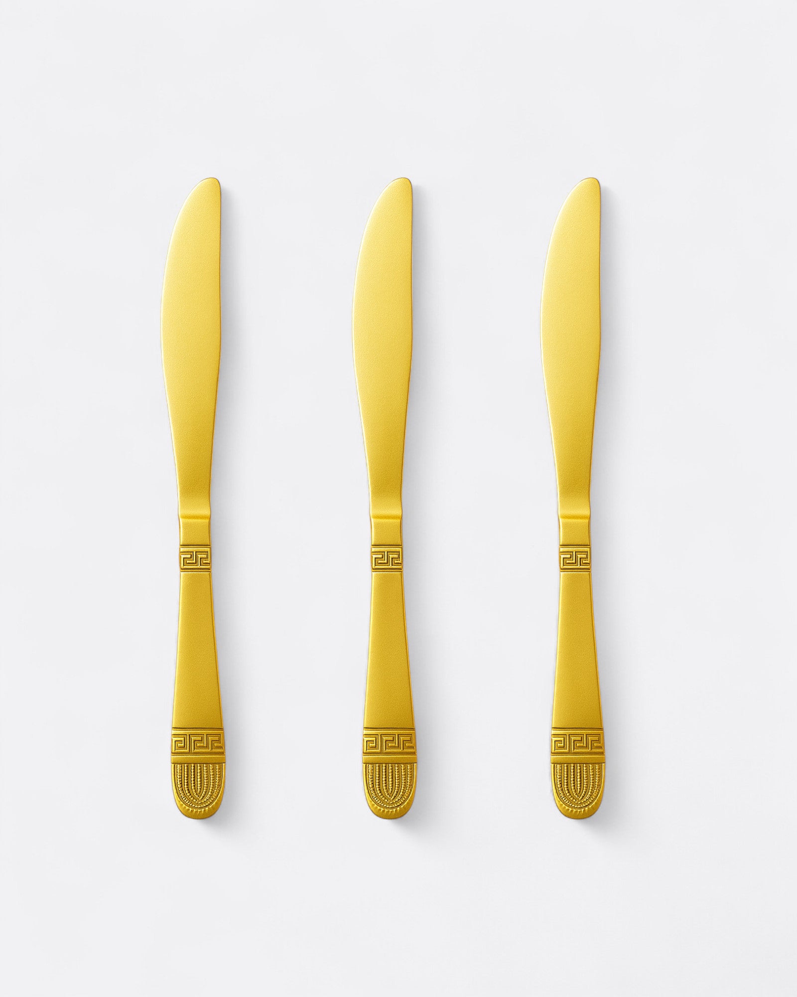 Lot de 3 Couteaux - Motif grec