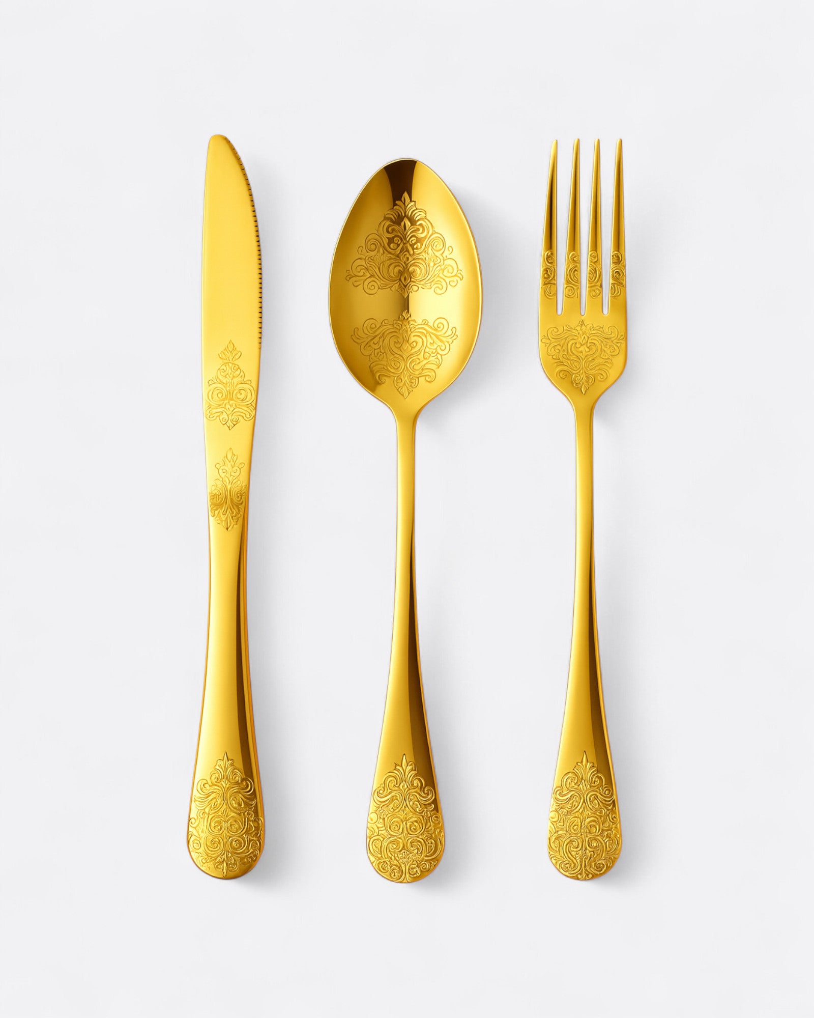 Set de couvert doré motif arabesque