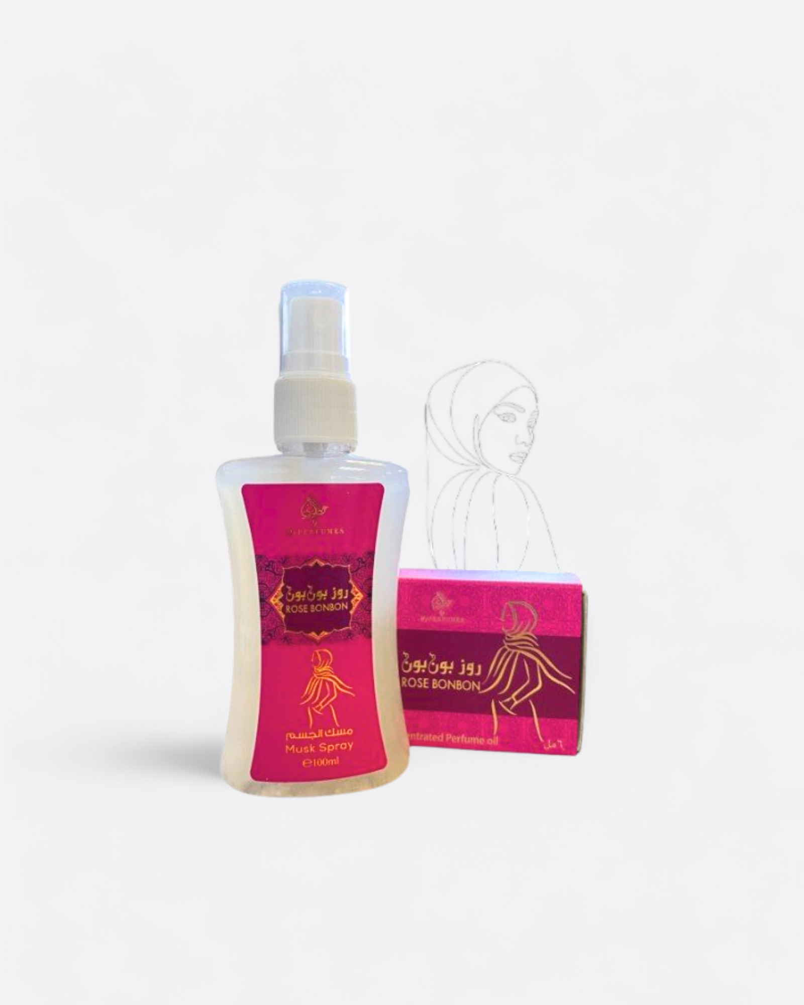 Pack Duo Rose bonbon : spray et huile parfumée